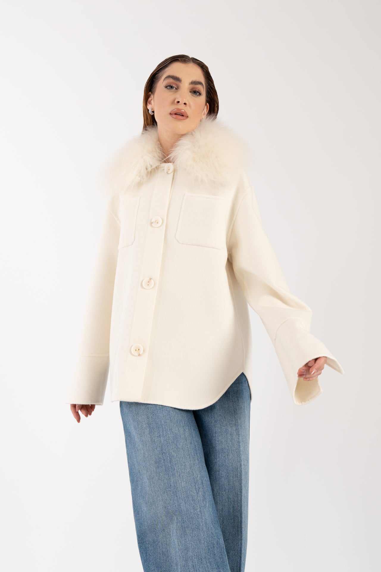 Giacca con capra cashmere