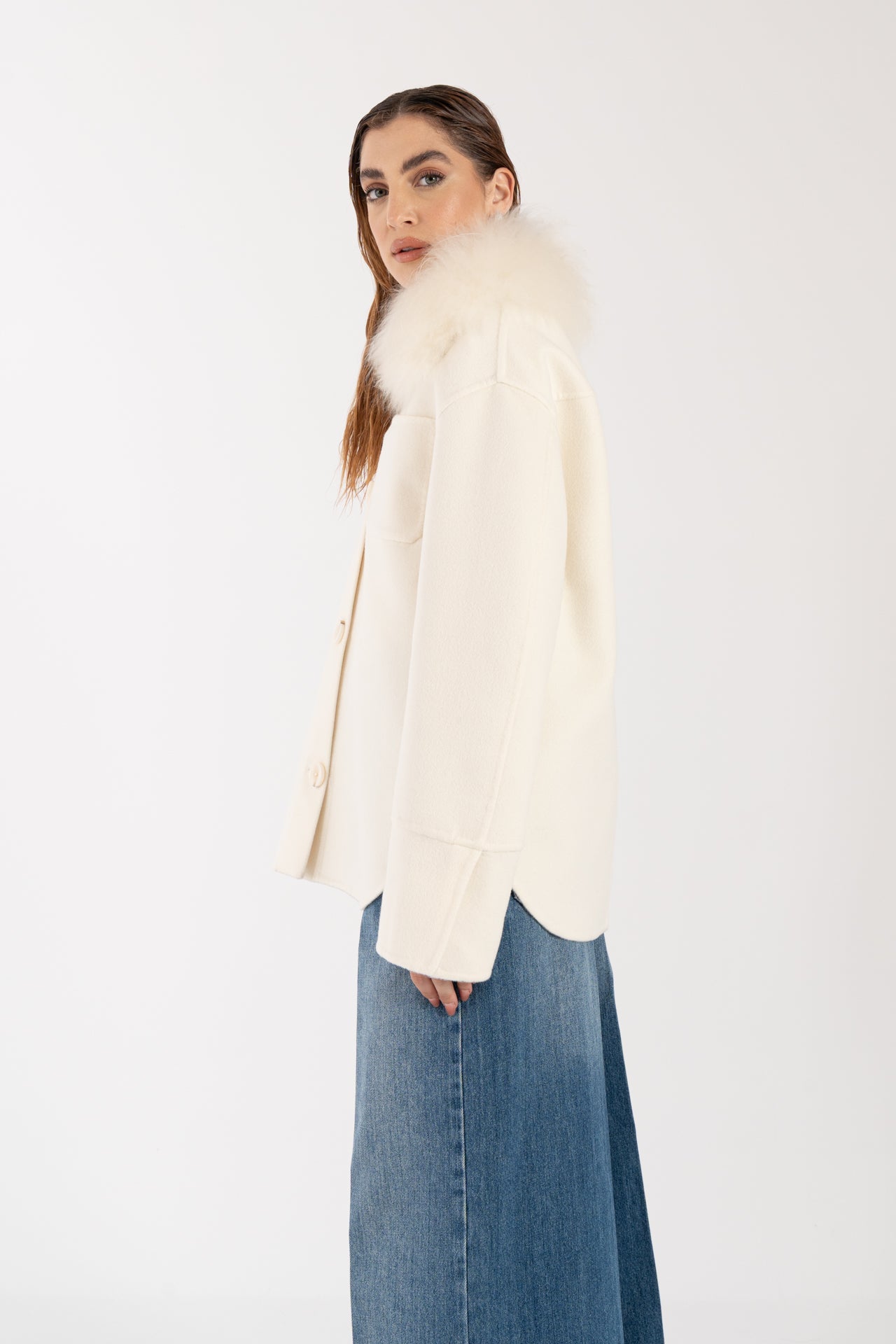 Giacca con capra cashmere