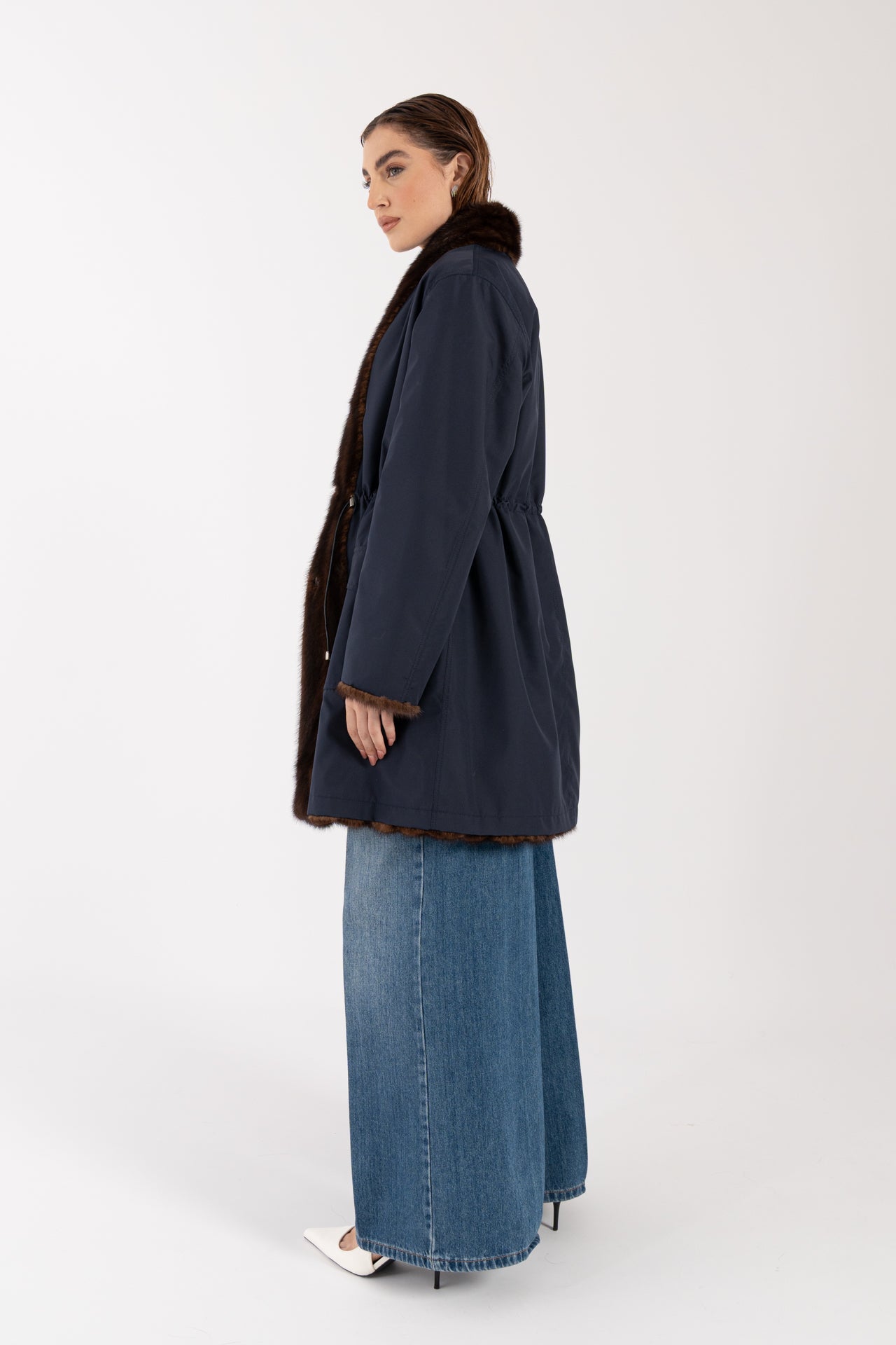 Cappotto in visone reversibile