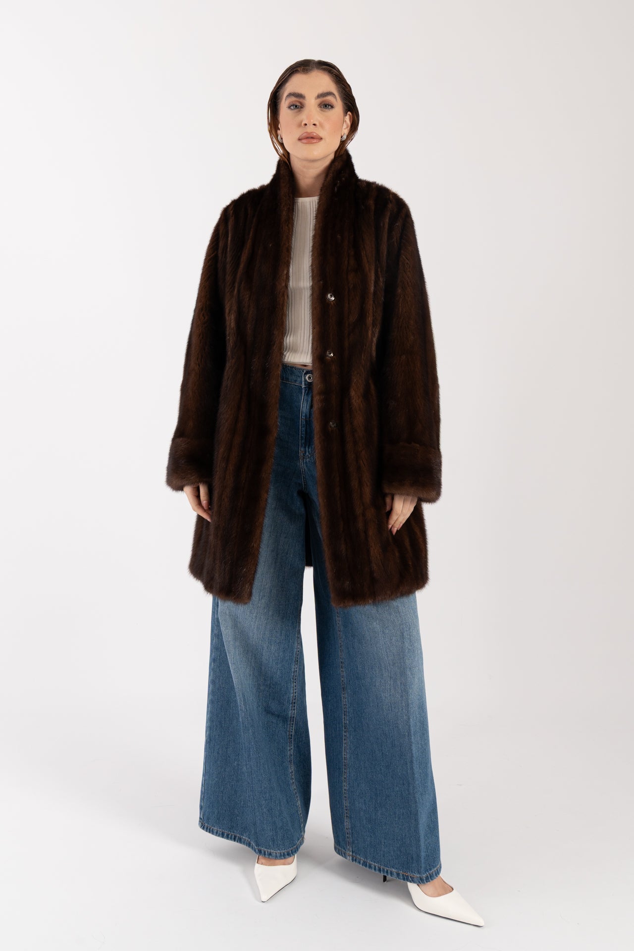 Cappotto in visone reversibile