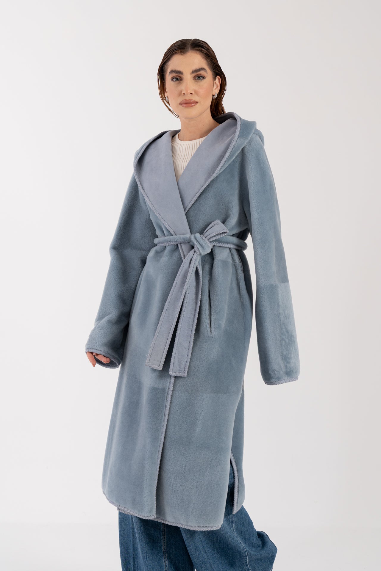 Cappotto in montone reversibile