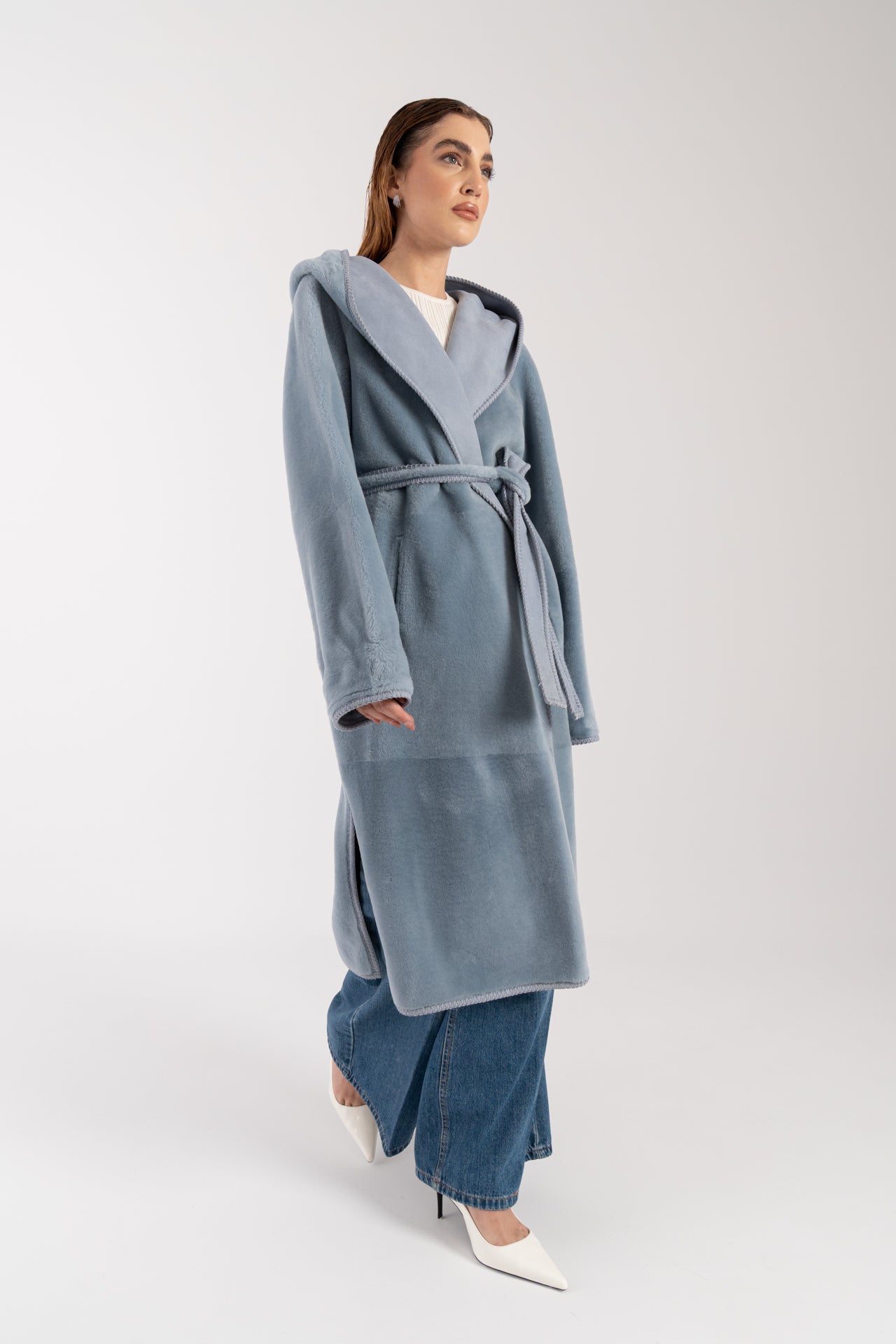 Cappotto in montone reversibile