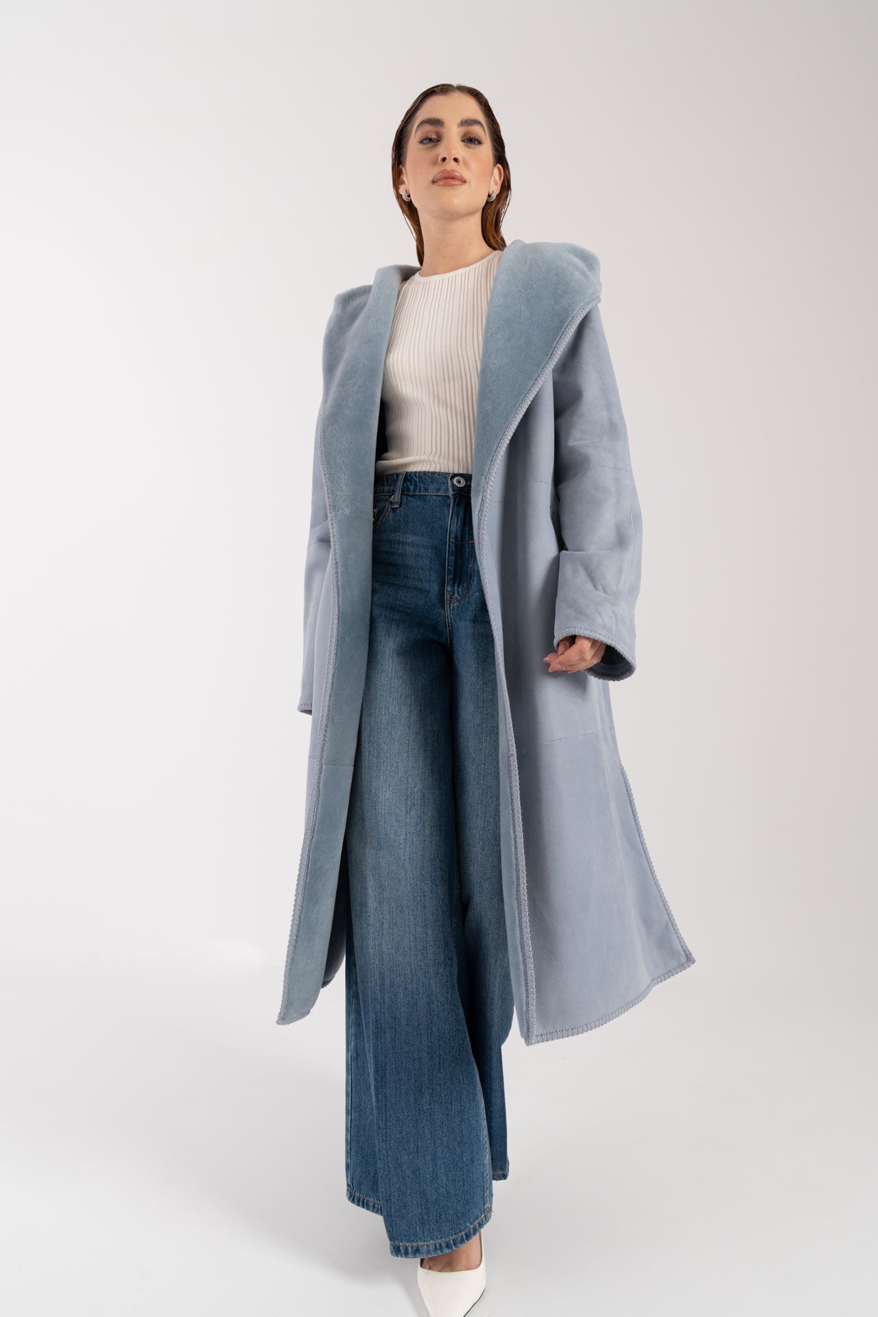 Cappotto in montone reversibile