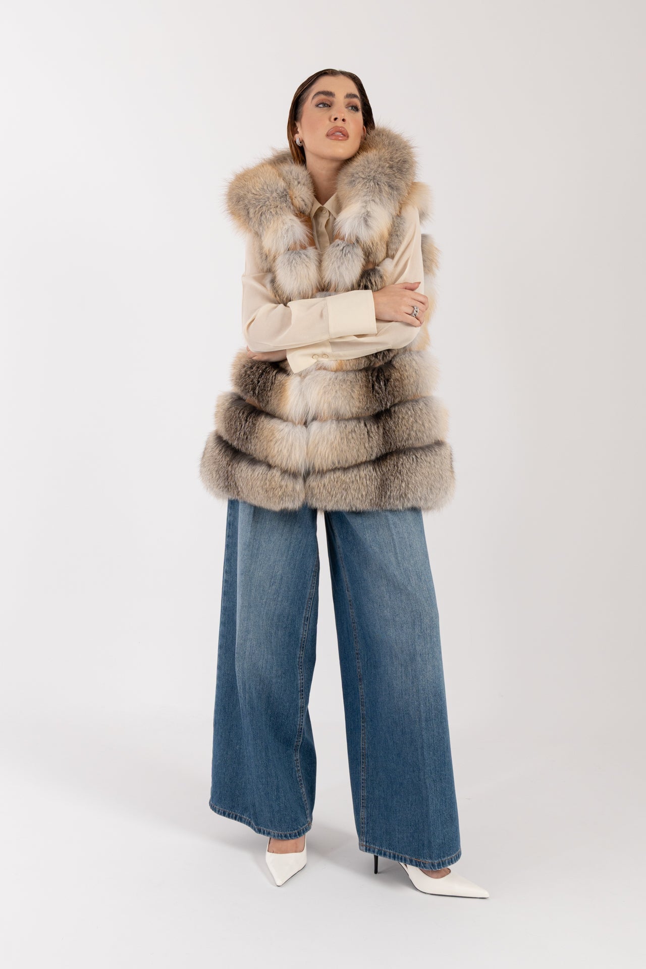 Gilet in volpe