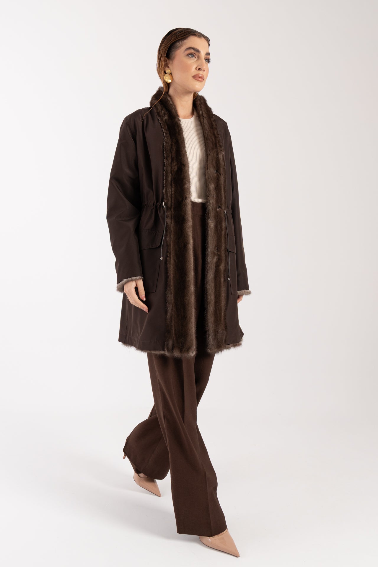 Cappotto in visone reversibile