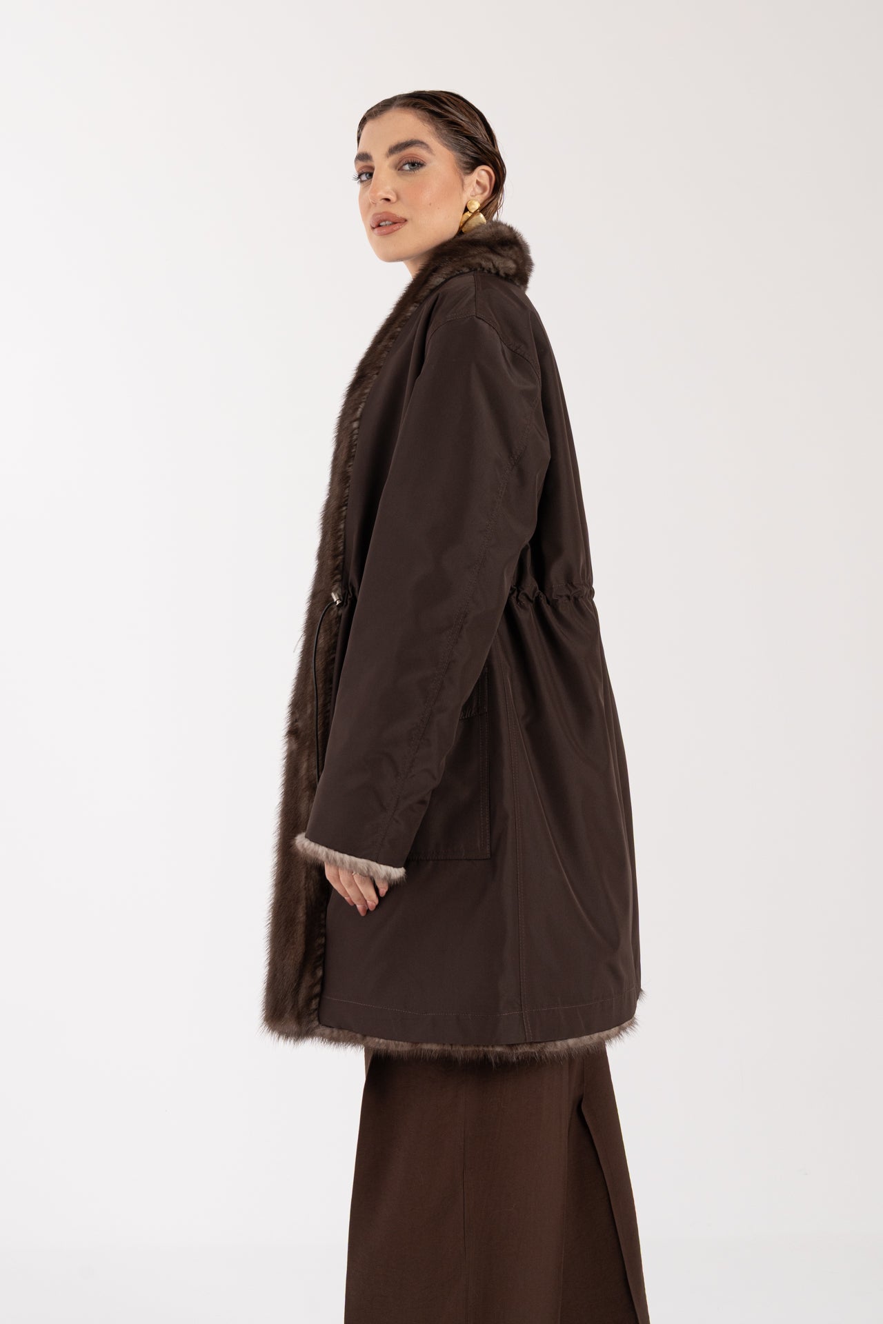 Cappotto in visone reversibile