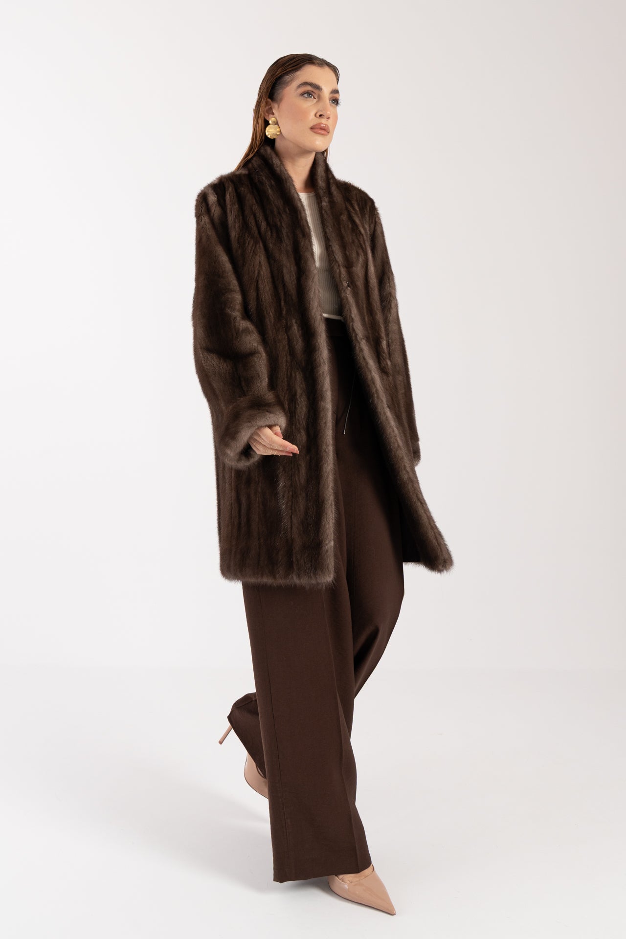 Cappotto in visone reversibile