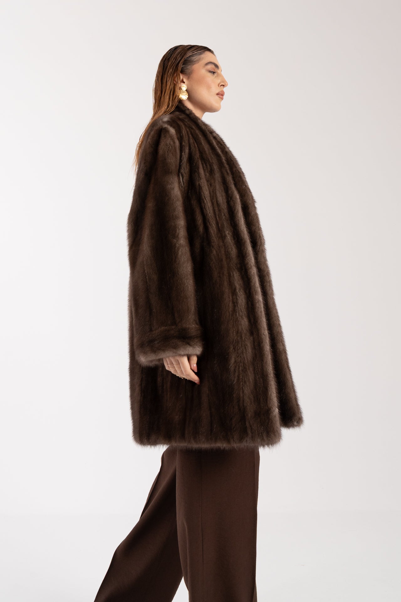 Cappotto in visone reversibile