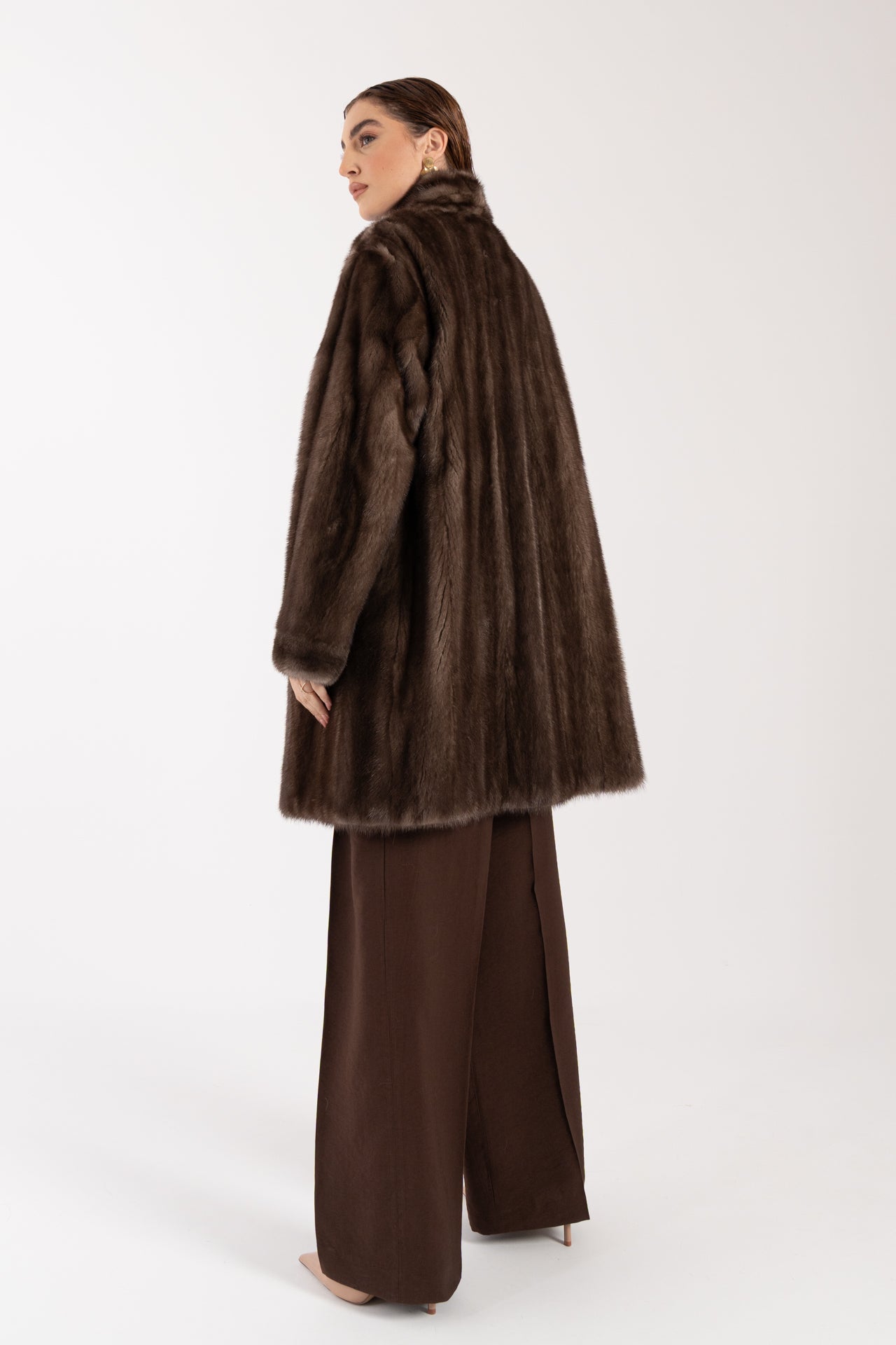 Cappotto in visone reversibile