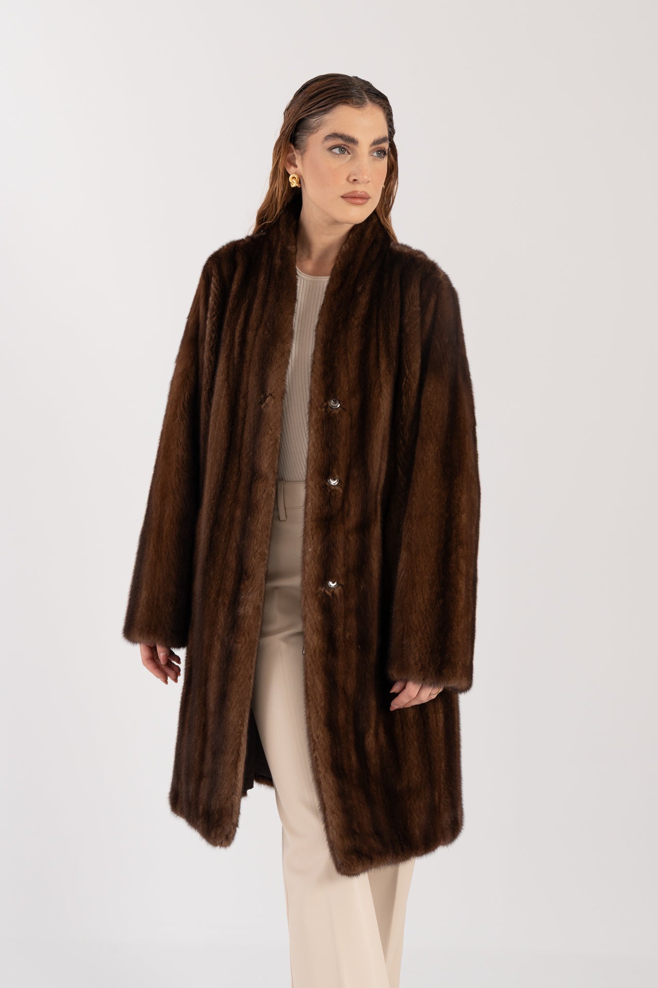 Cappotto in visone reversibile