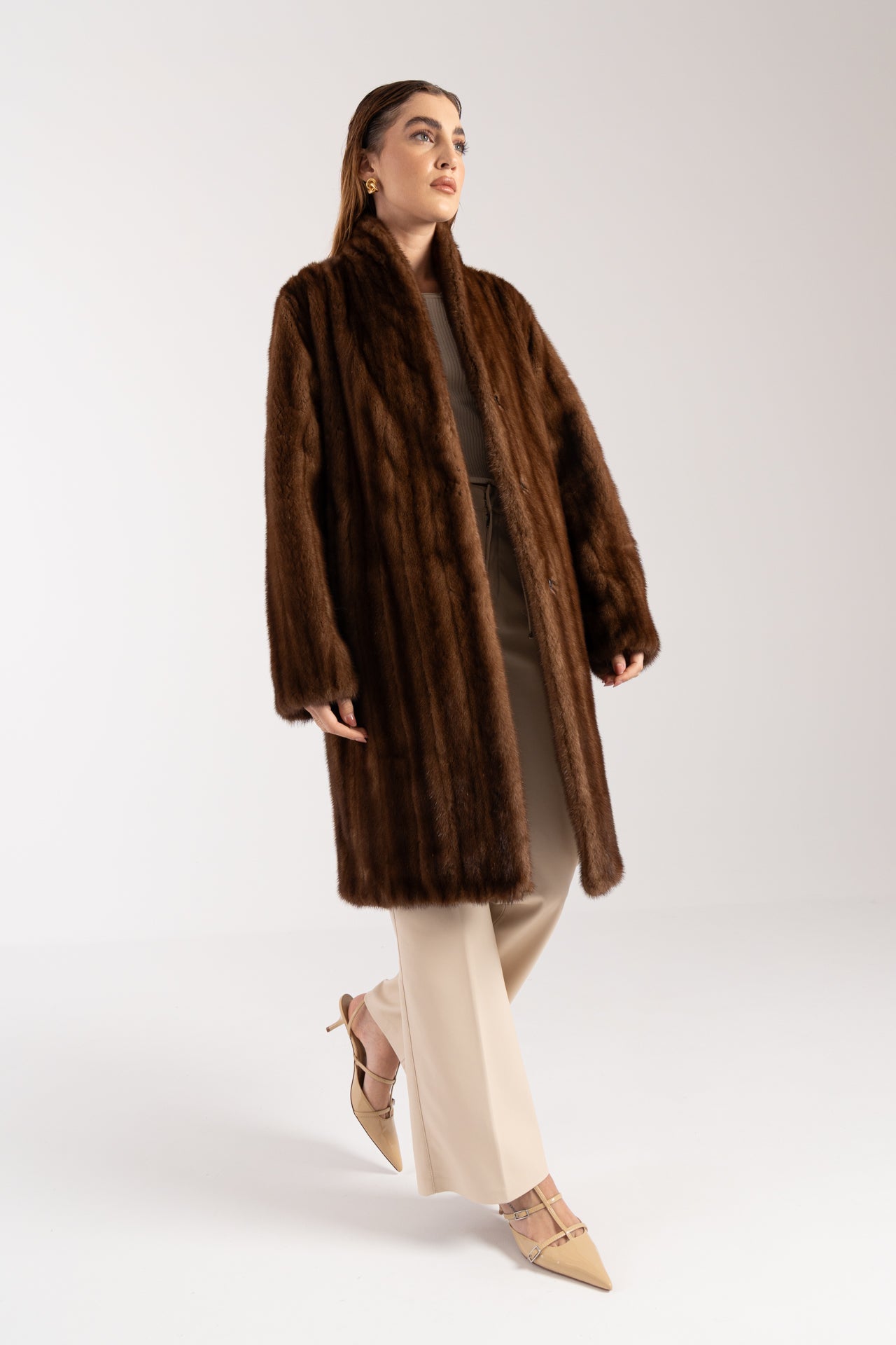 Cappotto in visone reversibile