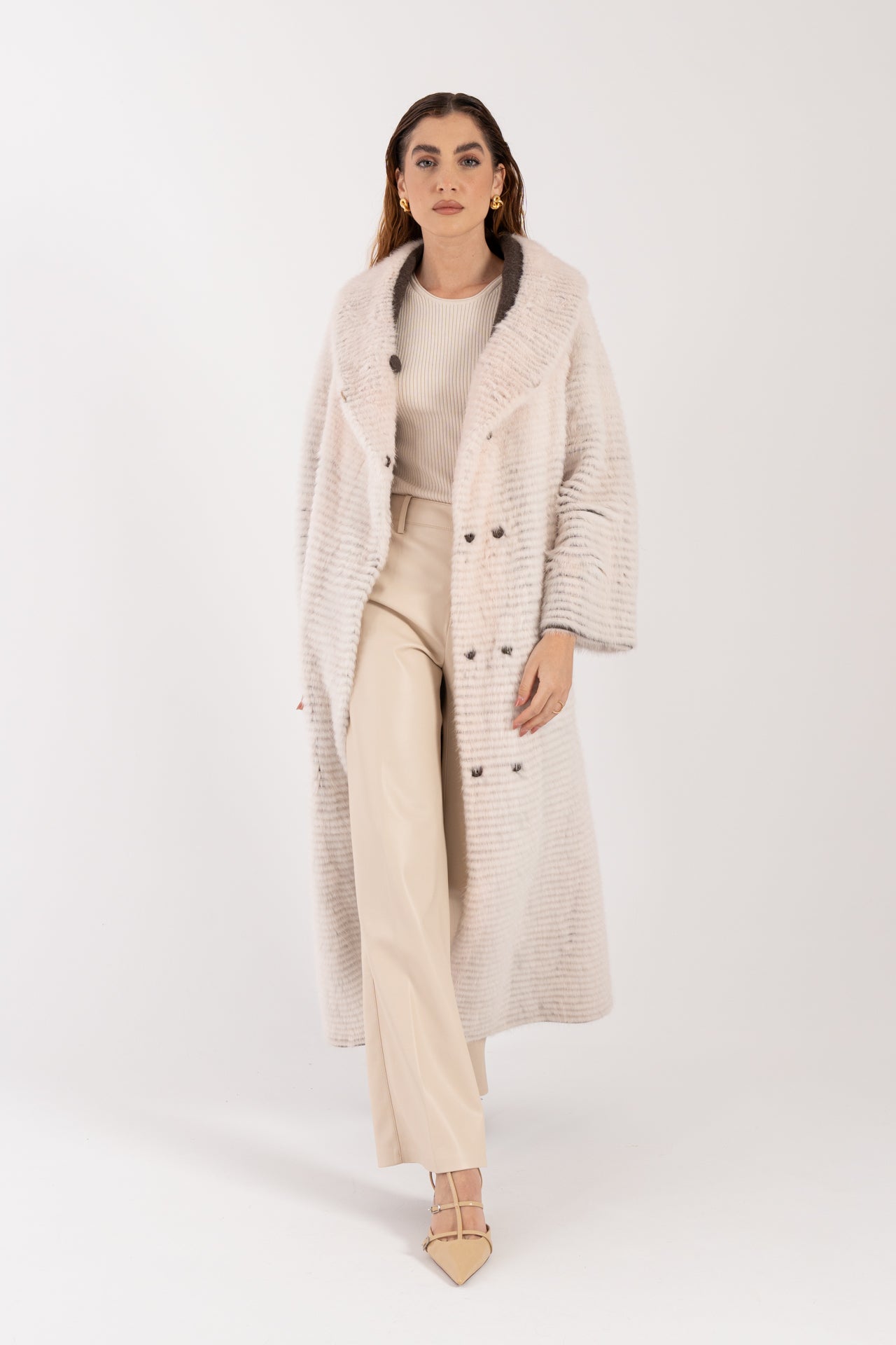 Cappotto in visone reversibile