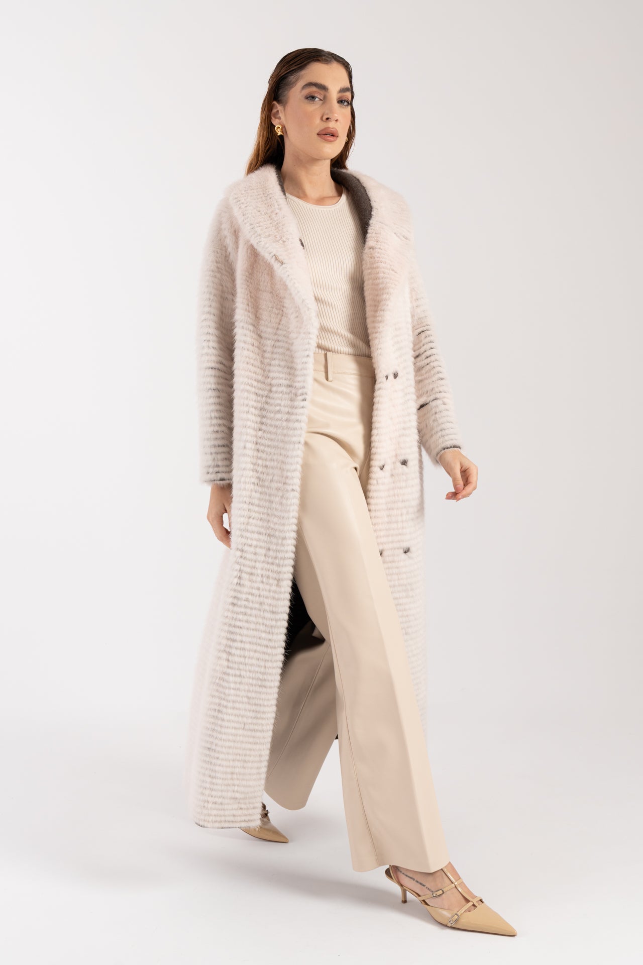 Cappotto in visone reversibile