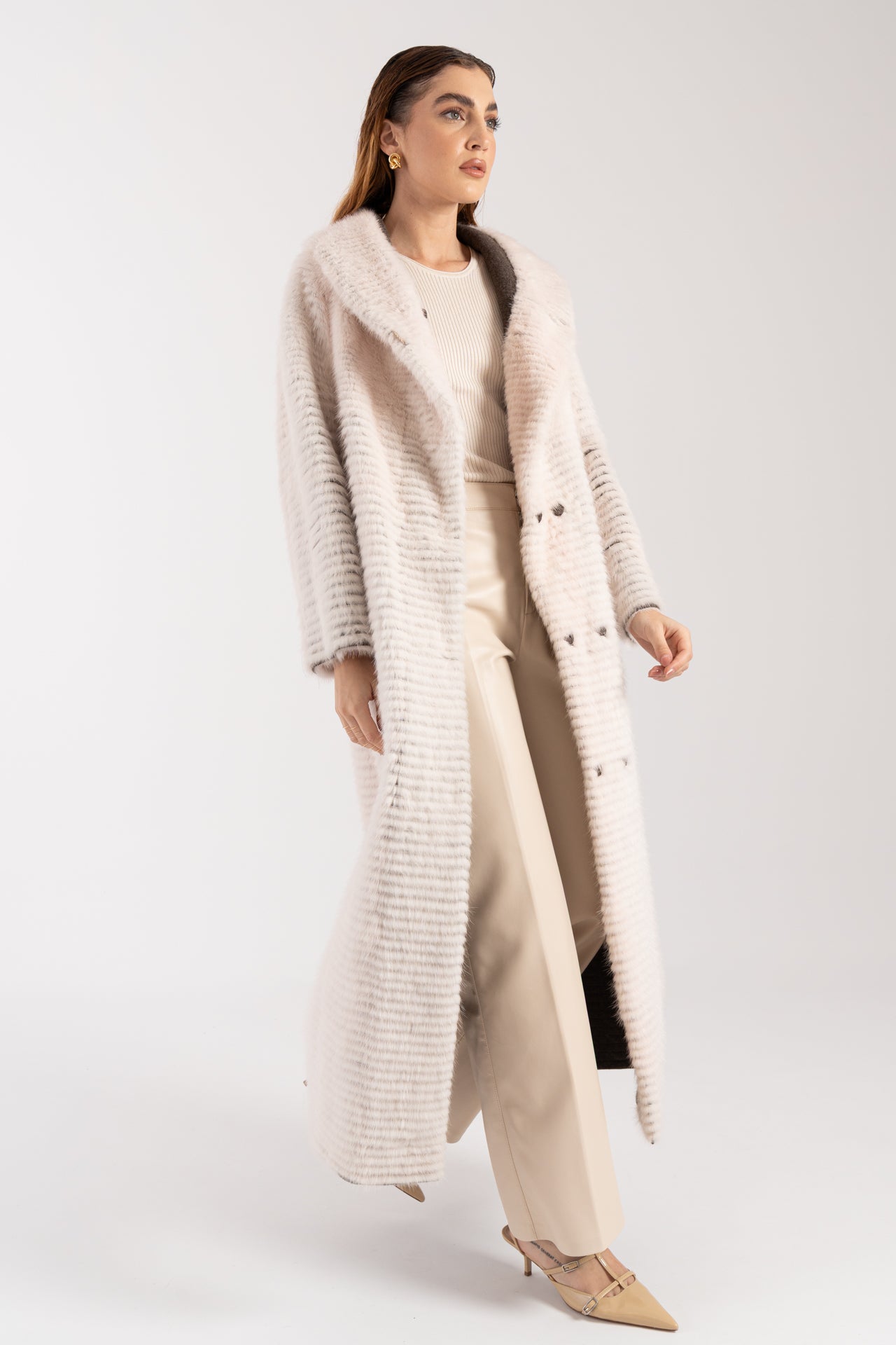 Cappotto in visone reversibile
