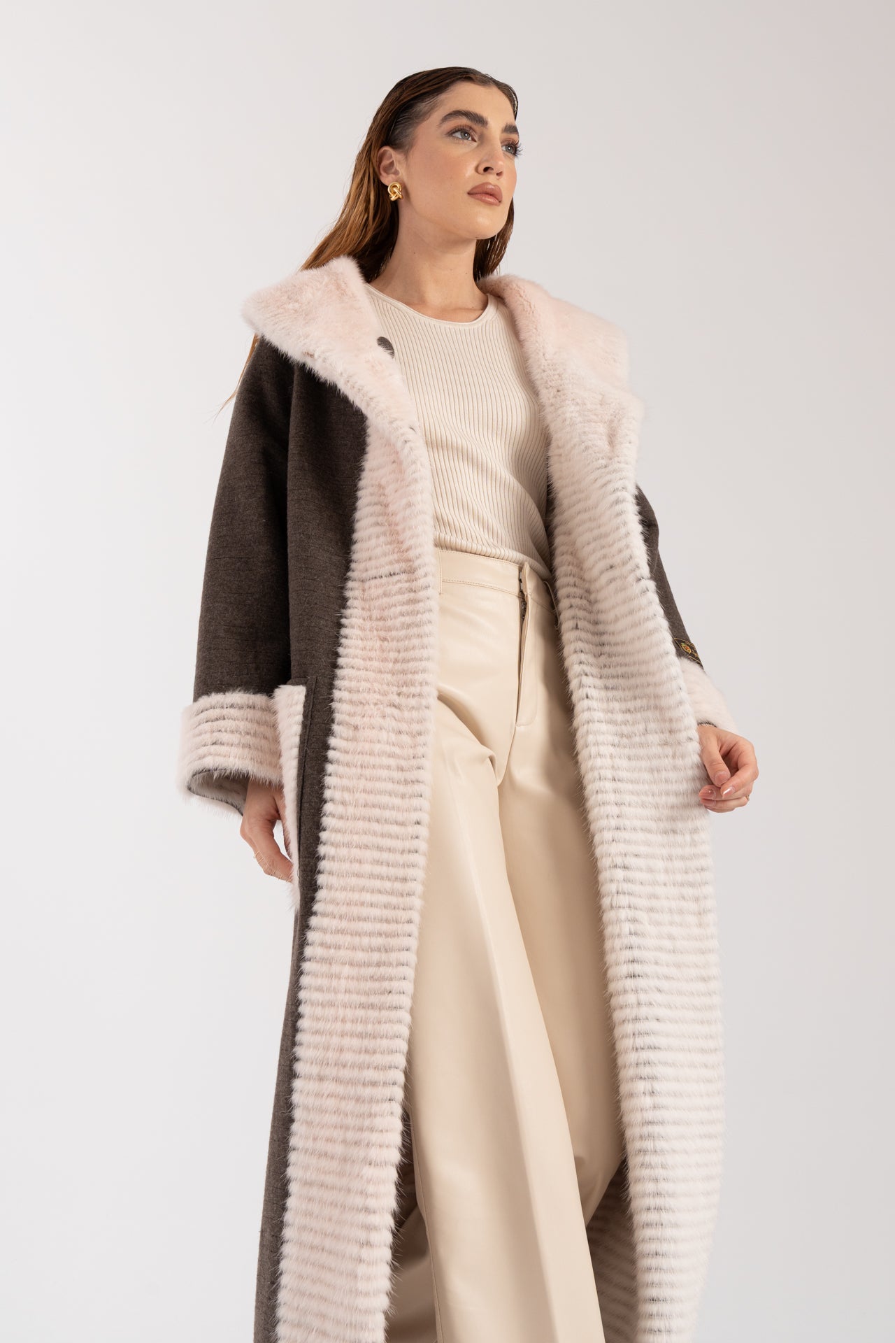 Cappotto in visone reversibile