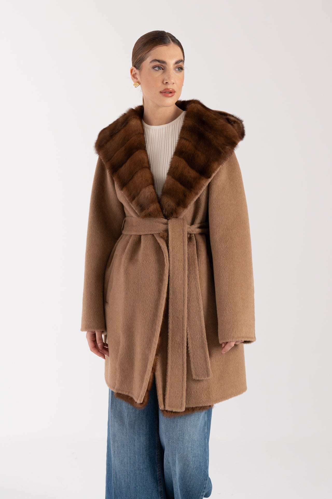 Cappotto con visone