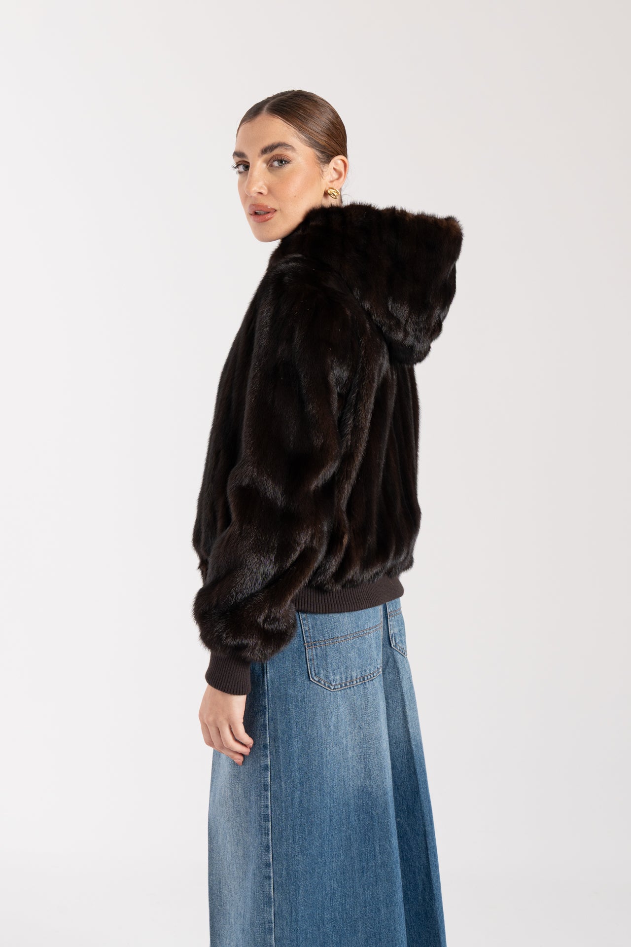 Bomber in visone
