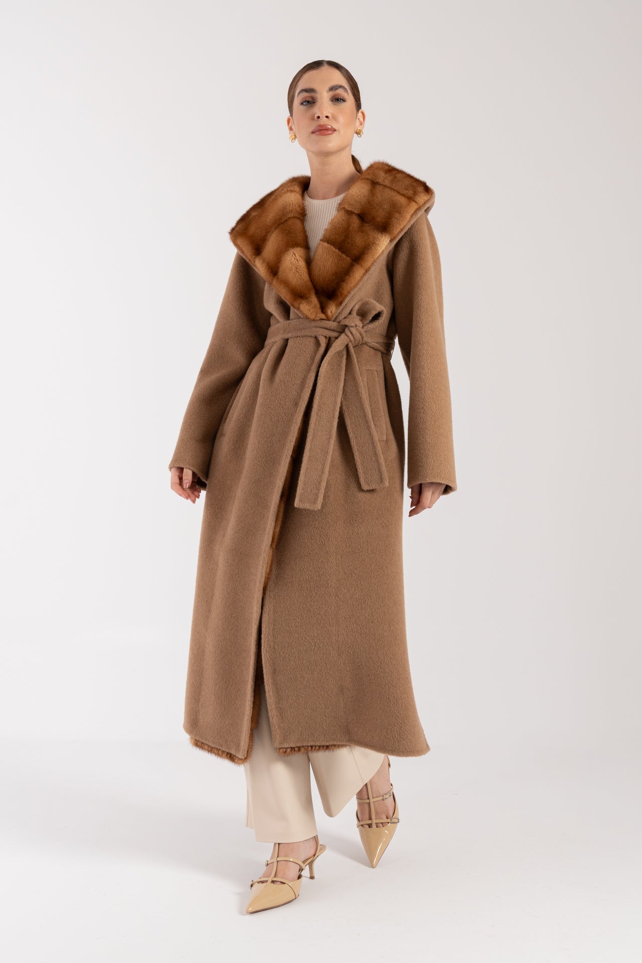 Cappotto con visone