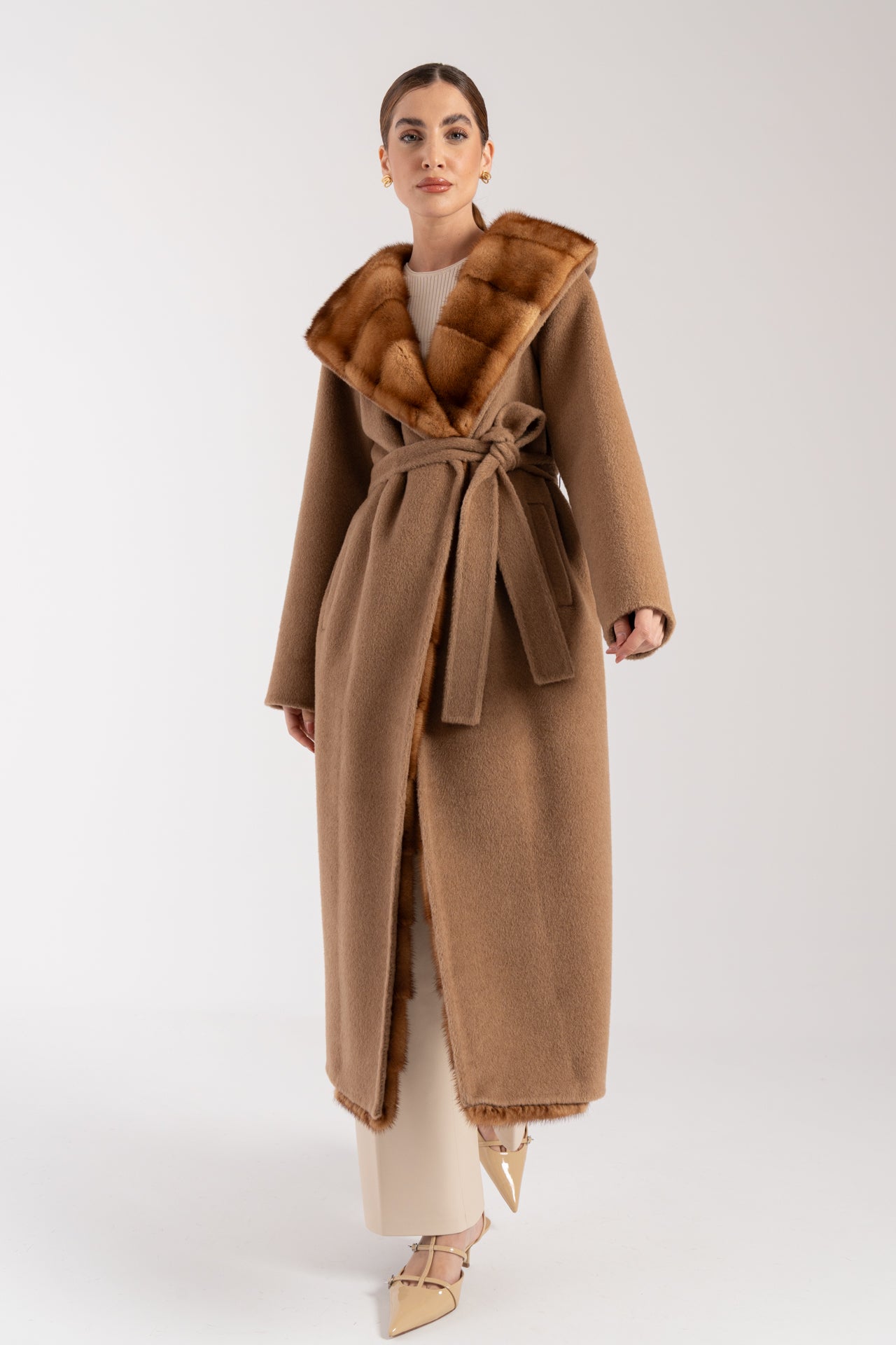 Cappotto con visone