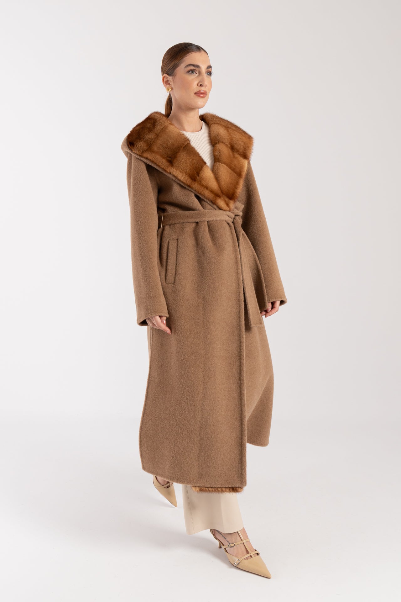 Cappotto con visone