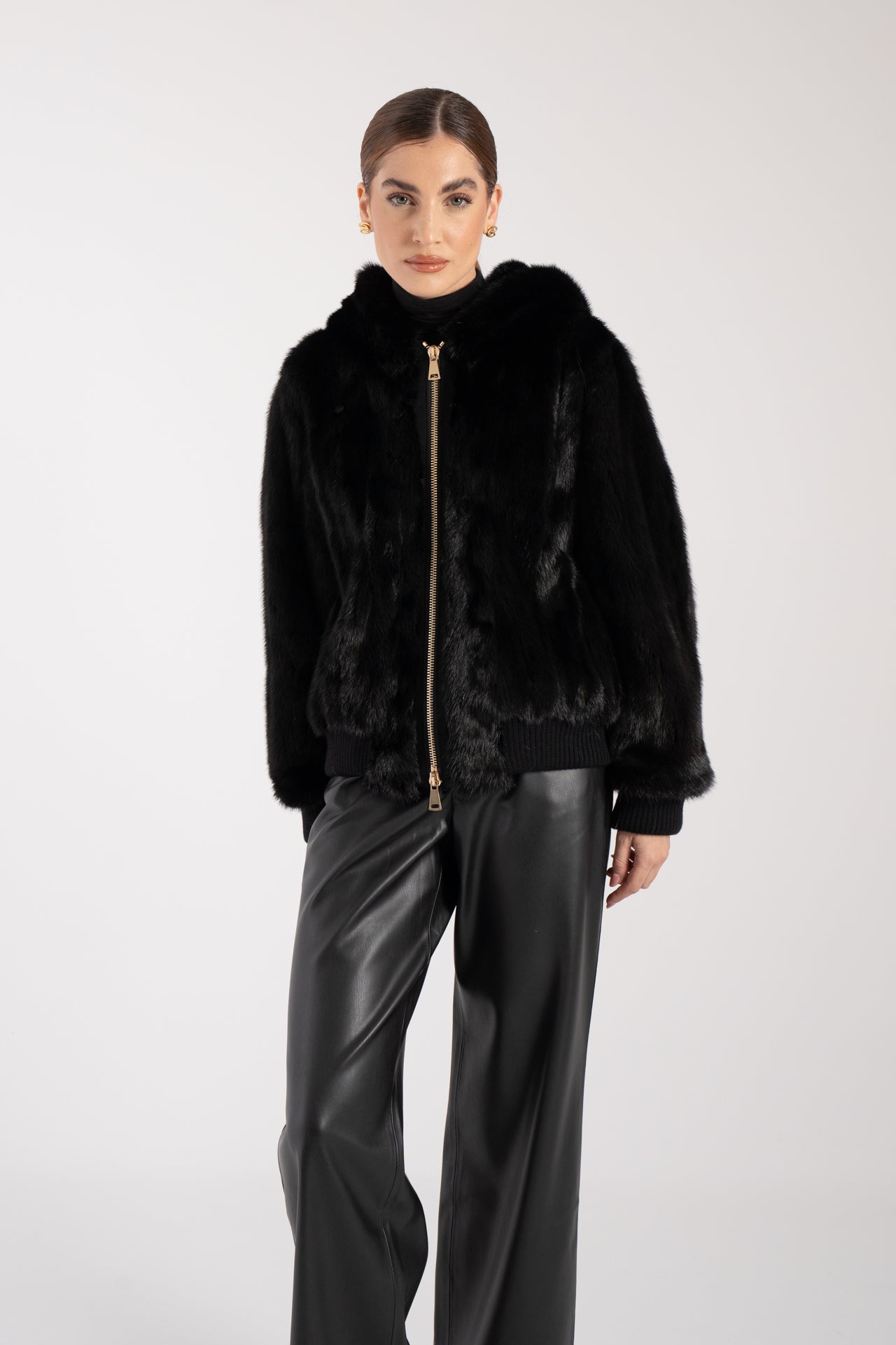 Bomber in visone