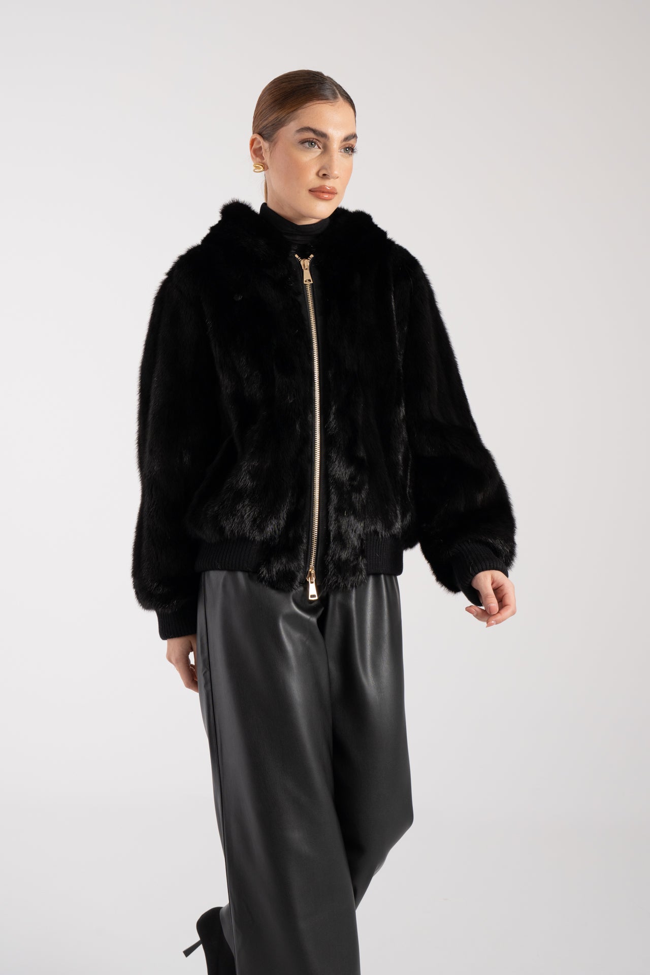 Bomber in visone