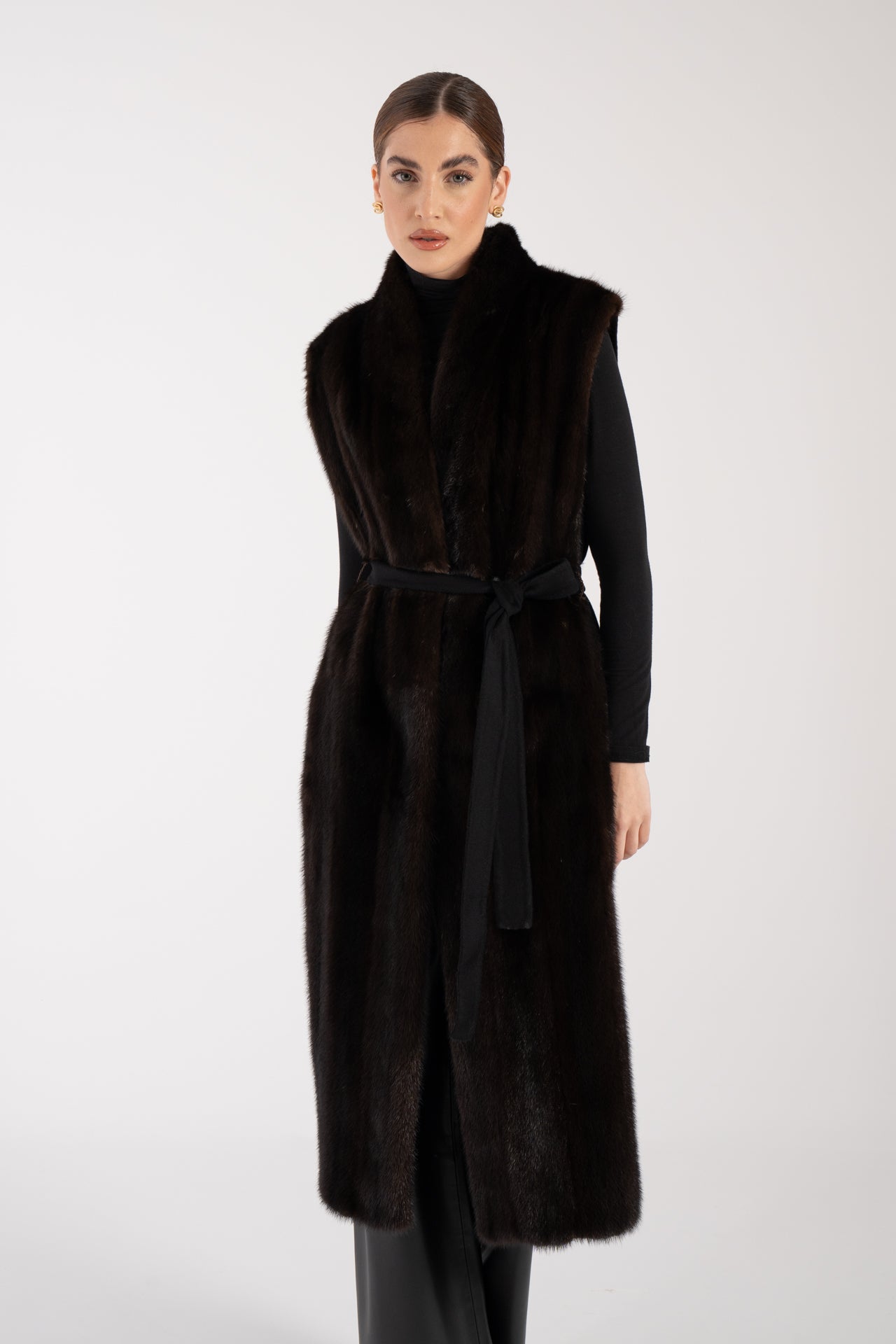 Gilet con visone