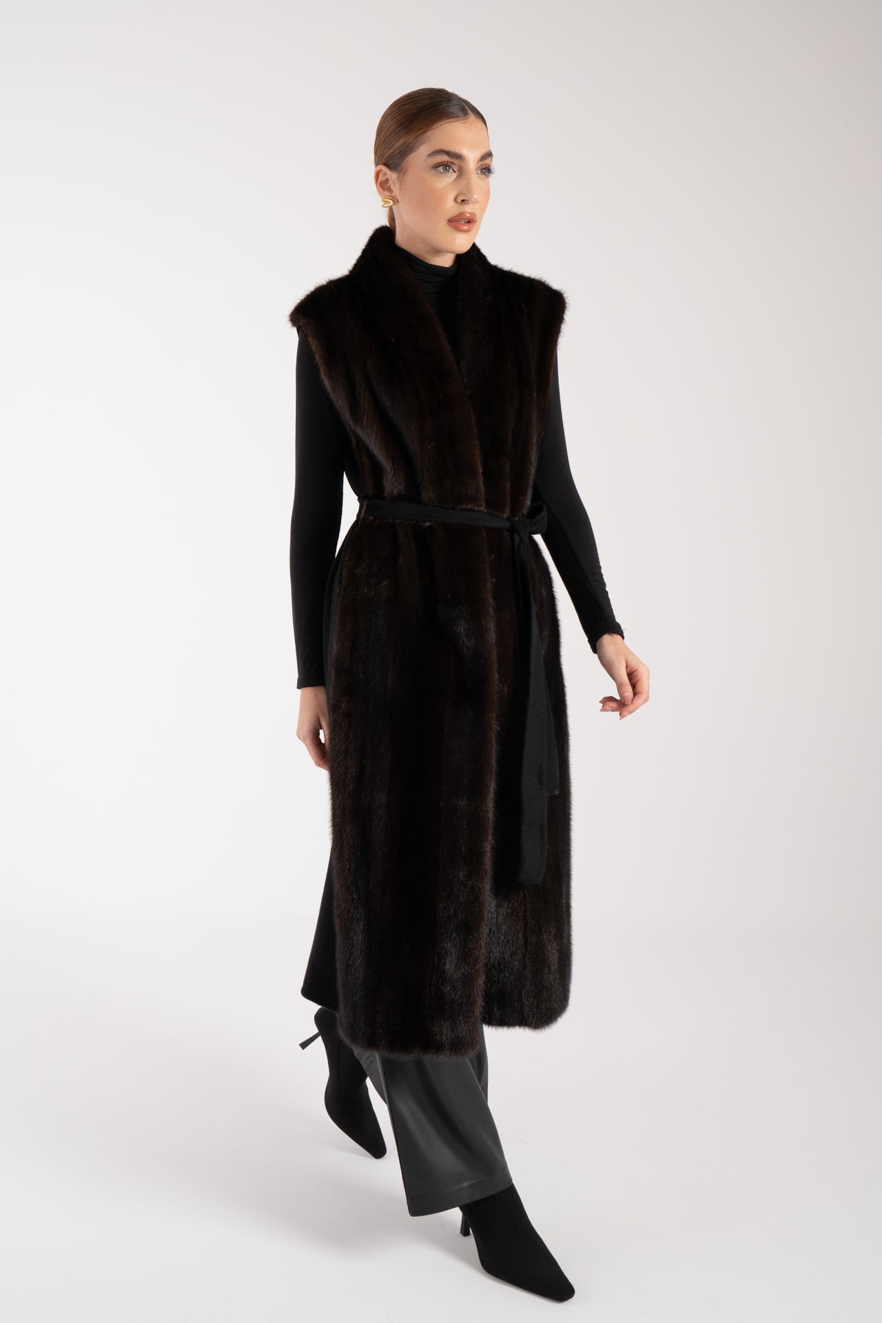 Gilet con visone