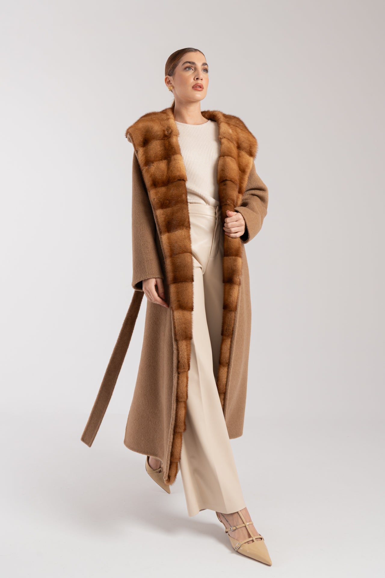 Cappotto con visone