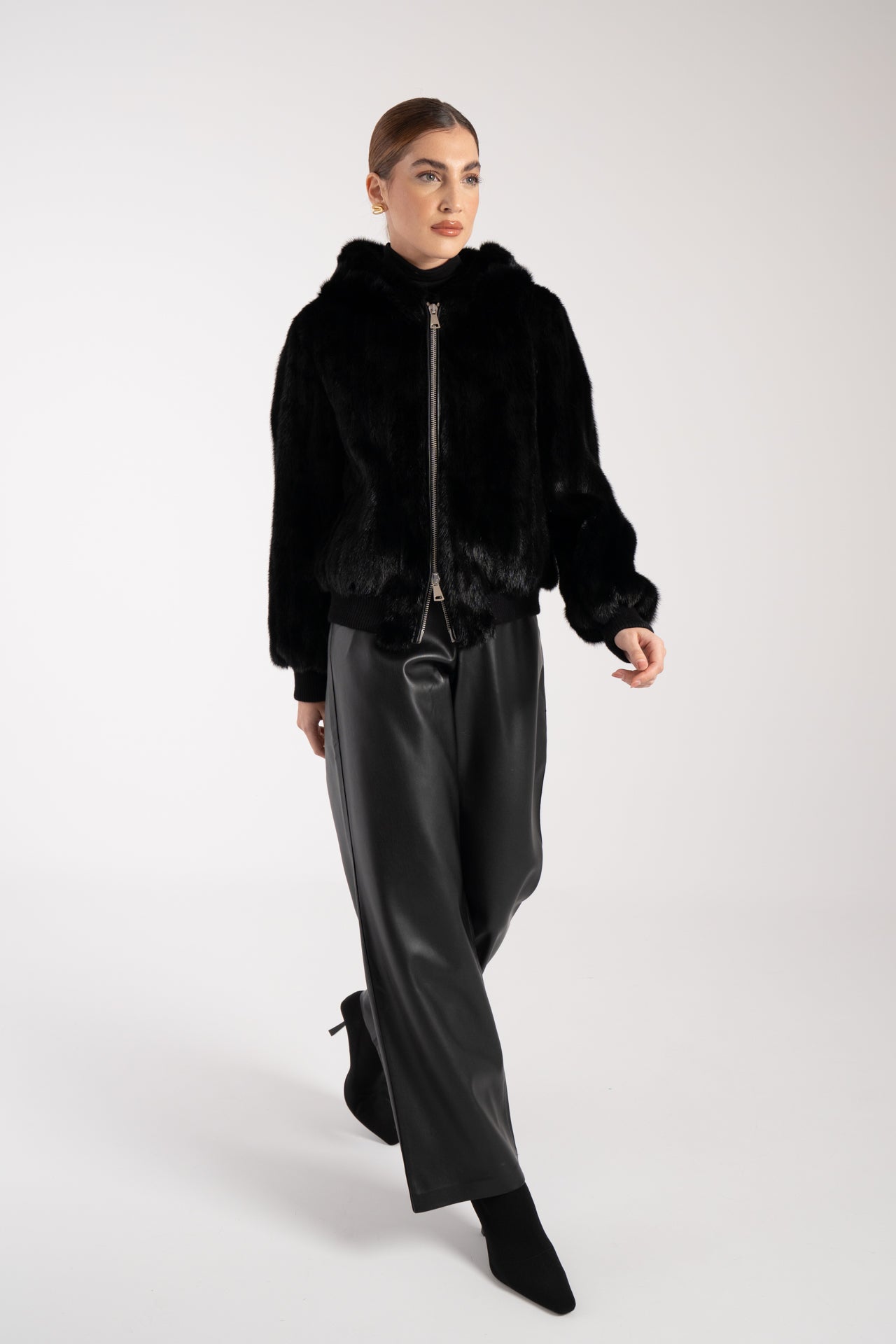 Bomber in visone