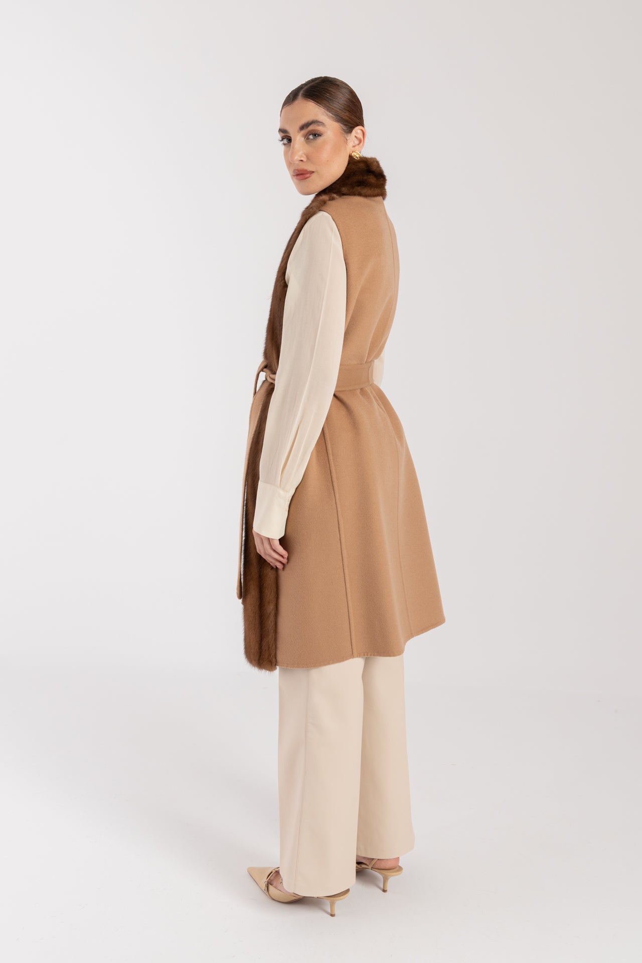 Gilet con visone