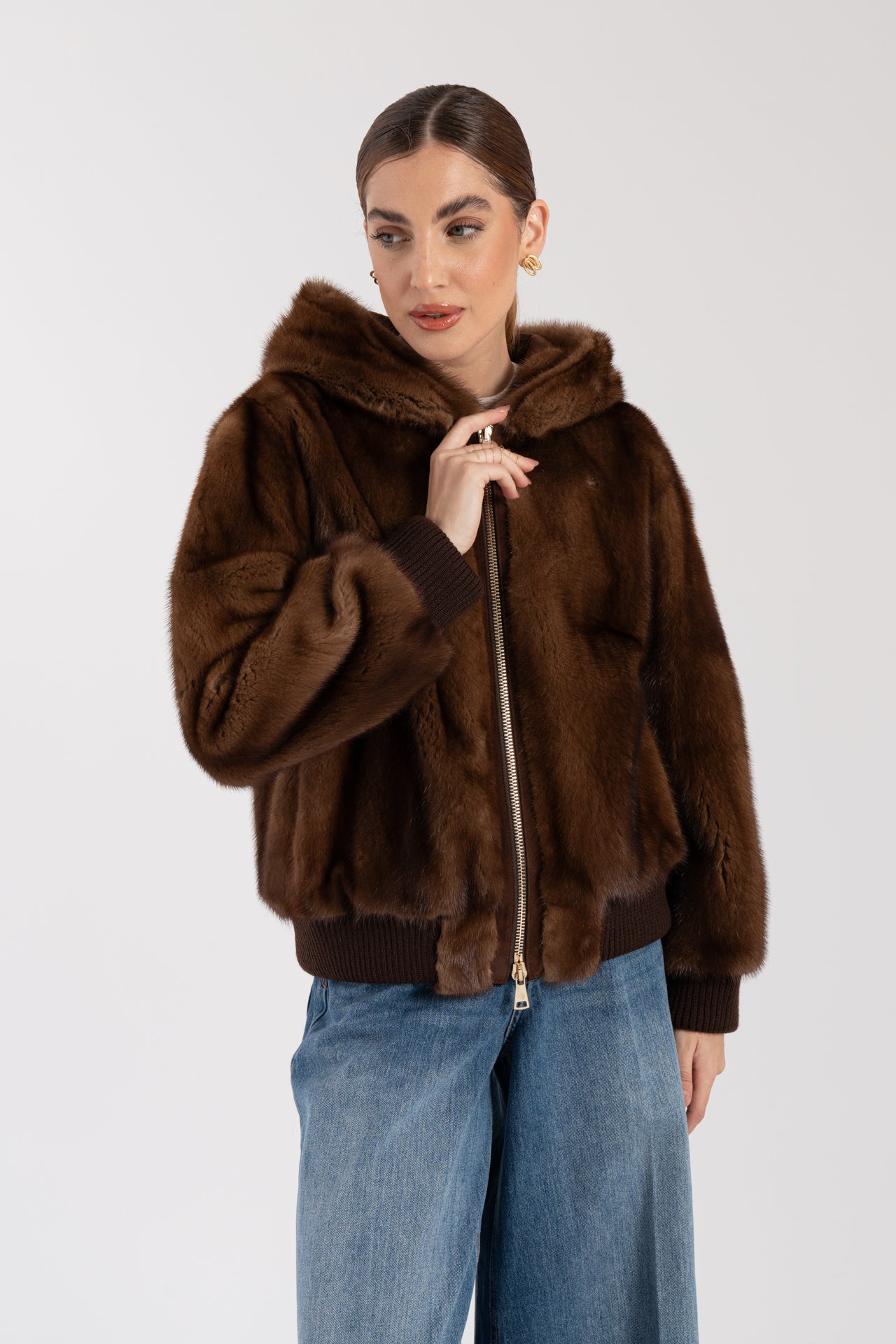 Bomber in visone