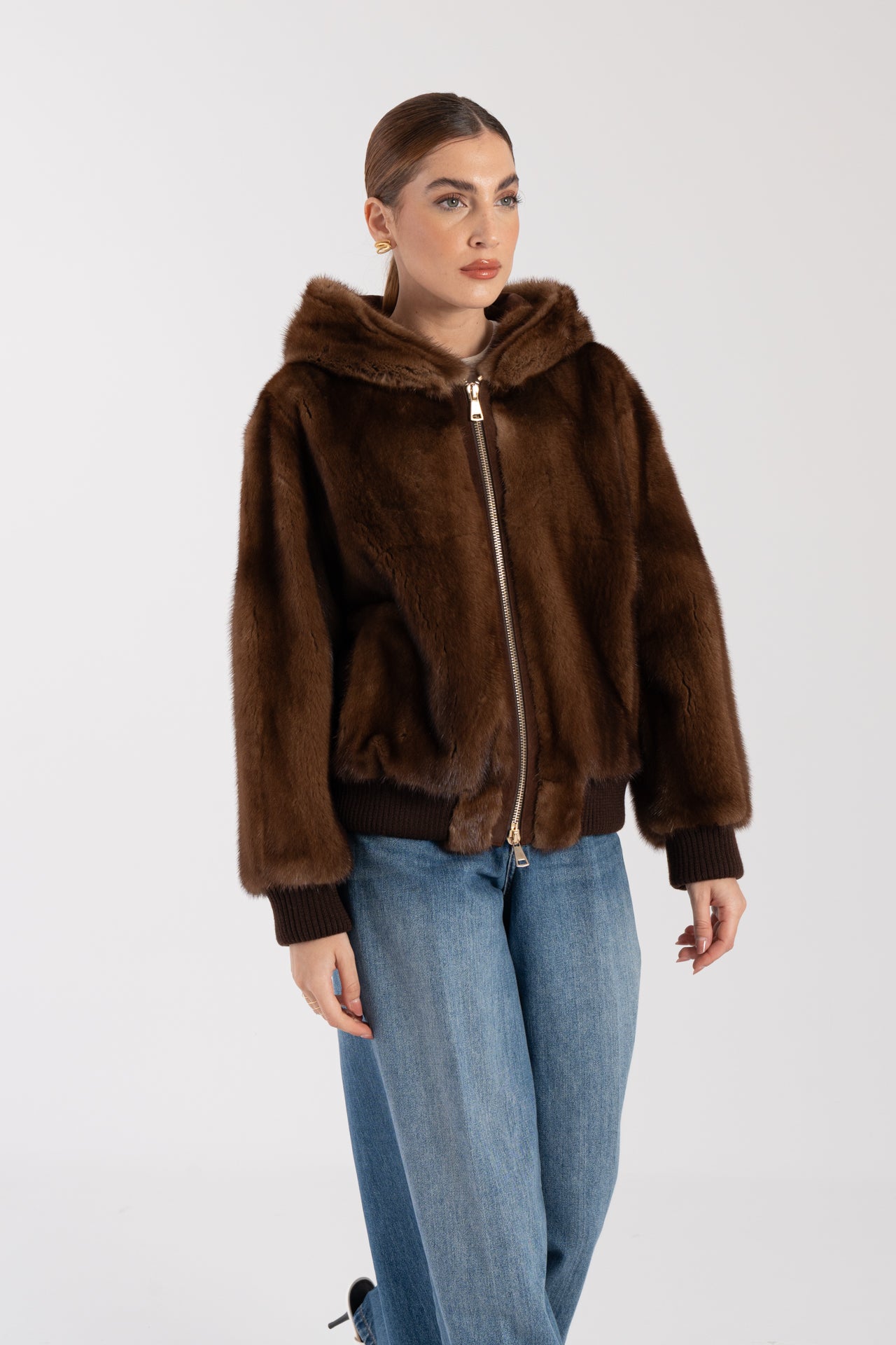 Bomber in visone