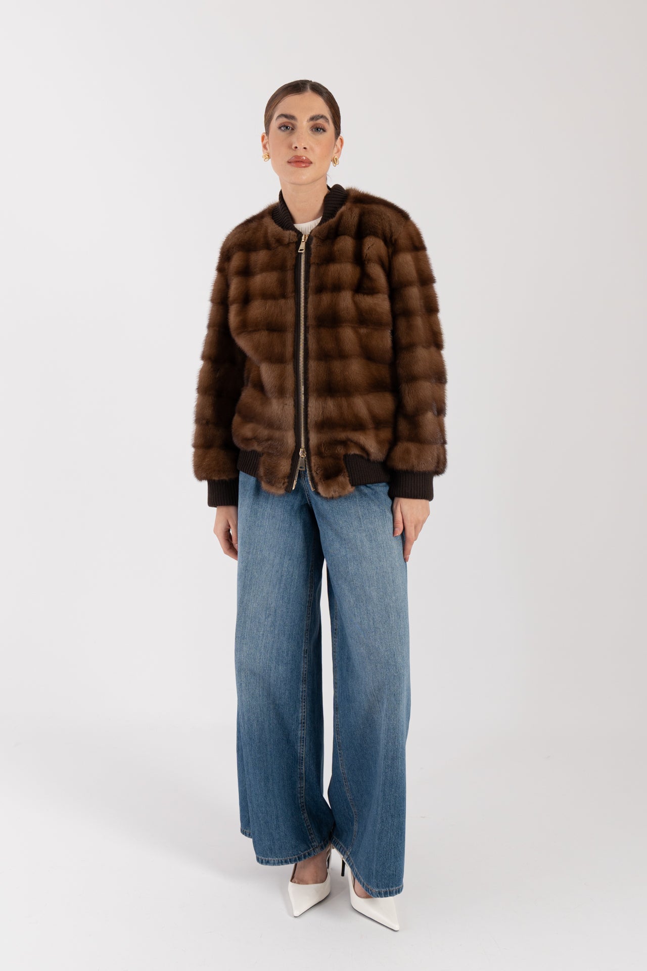 Bomber in visone