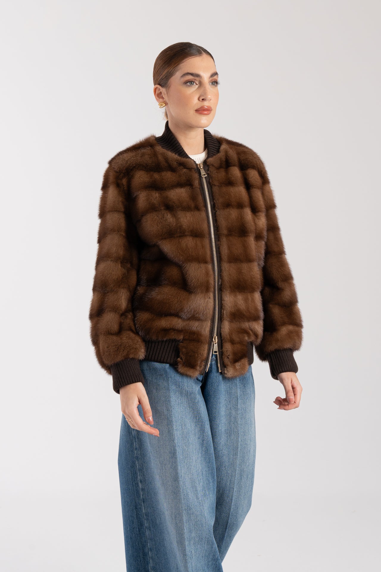 Bomber in visone