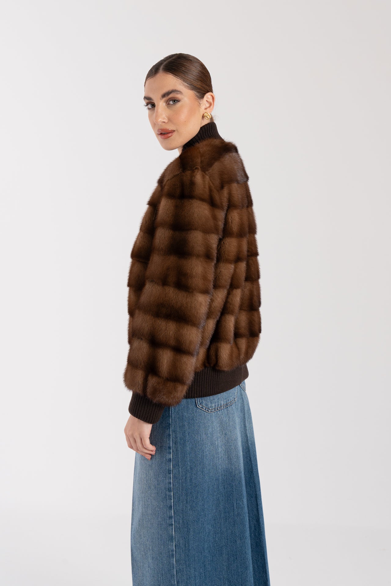 Bomber in visone