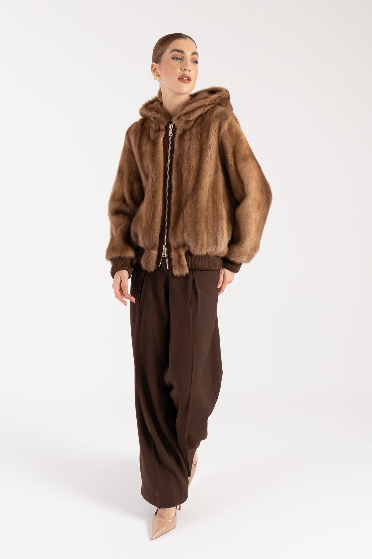 Bomber in visone