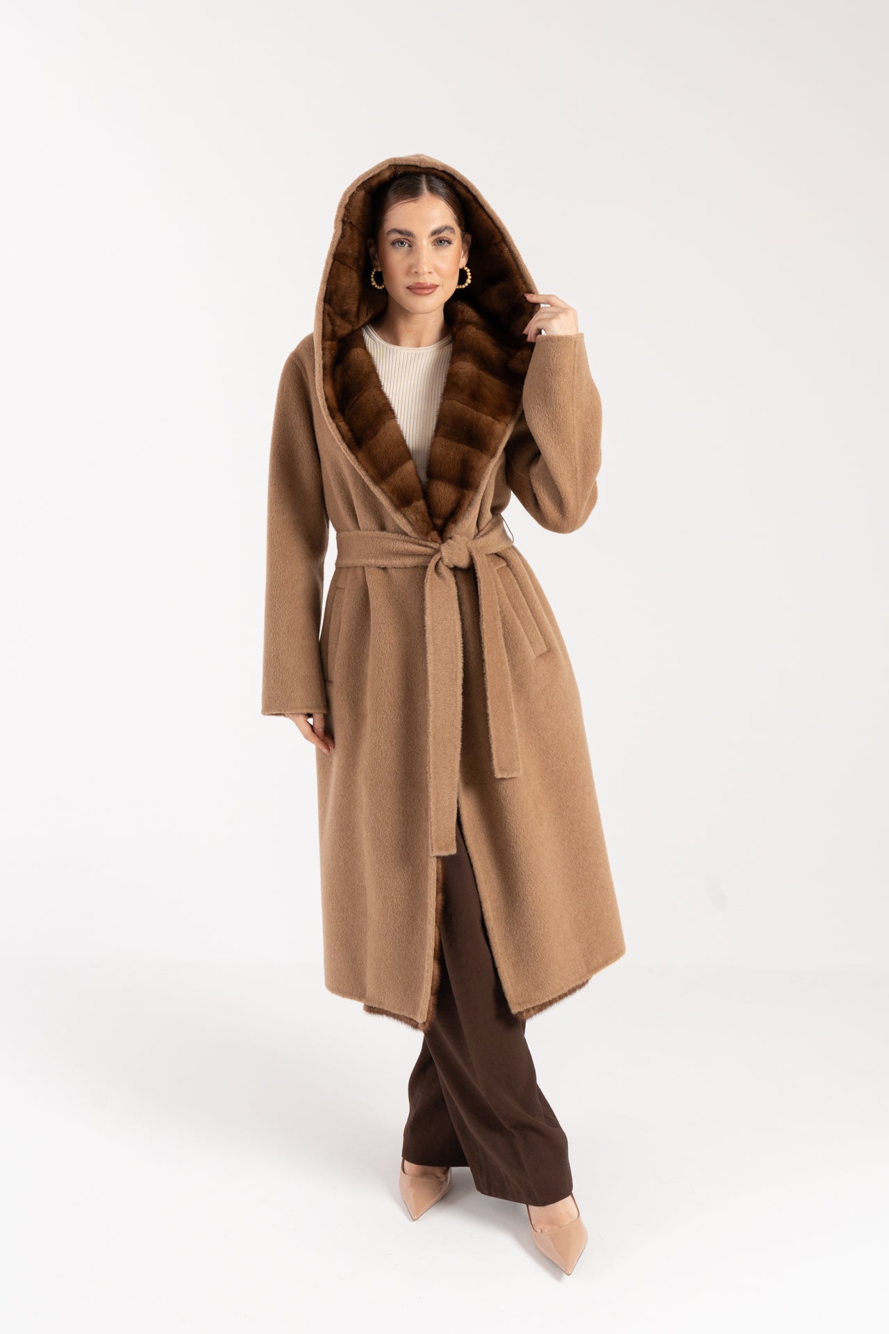 Cappotto con visone