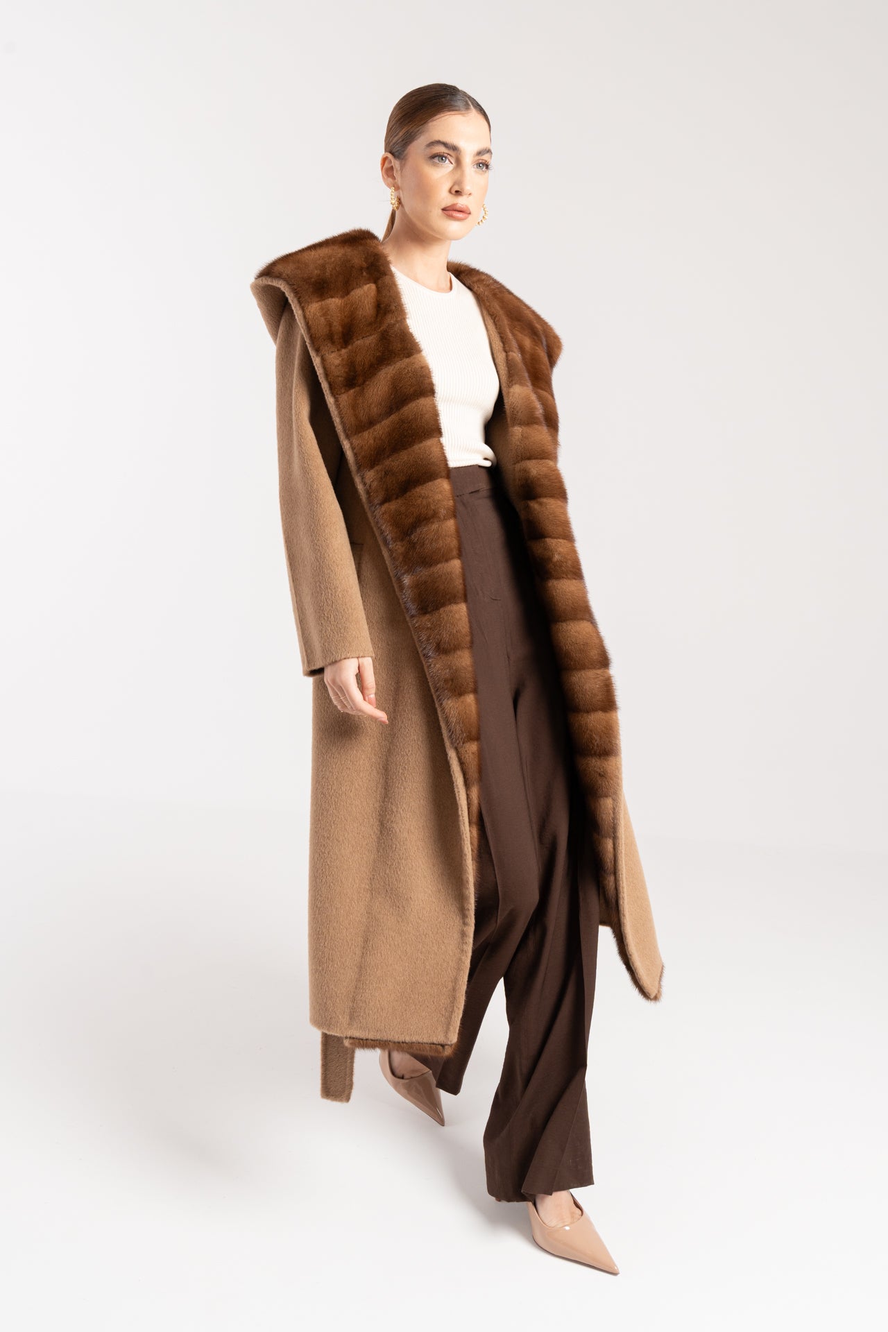 Cappotto con visone
