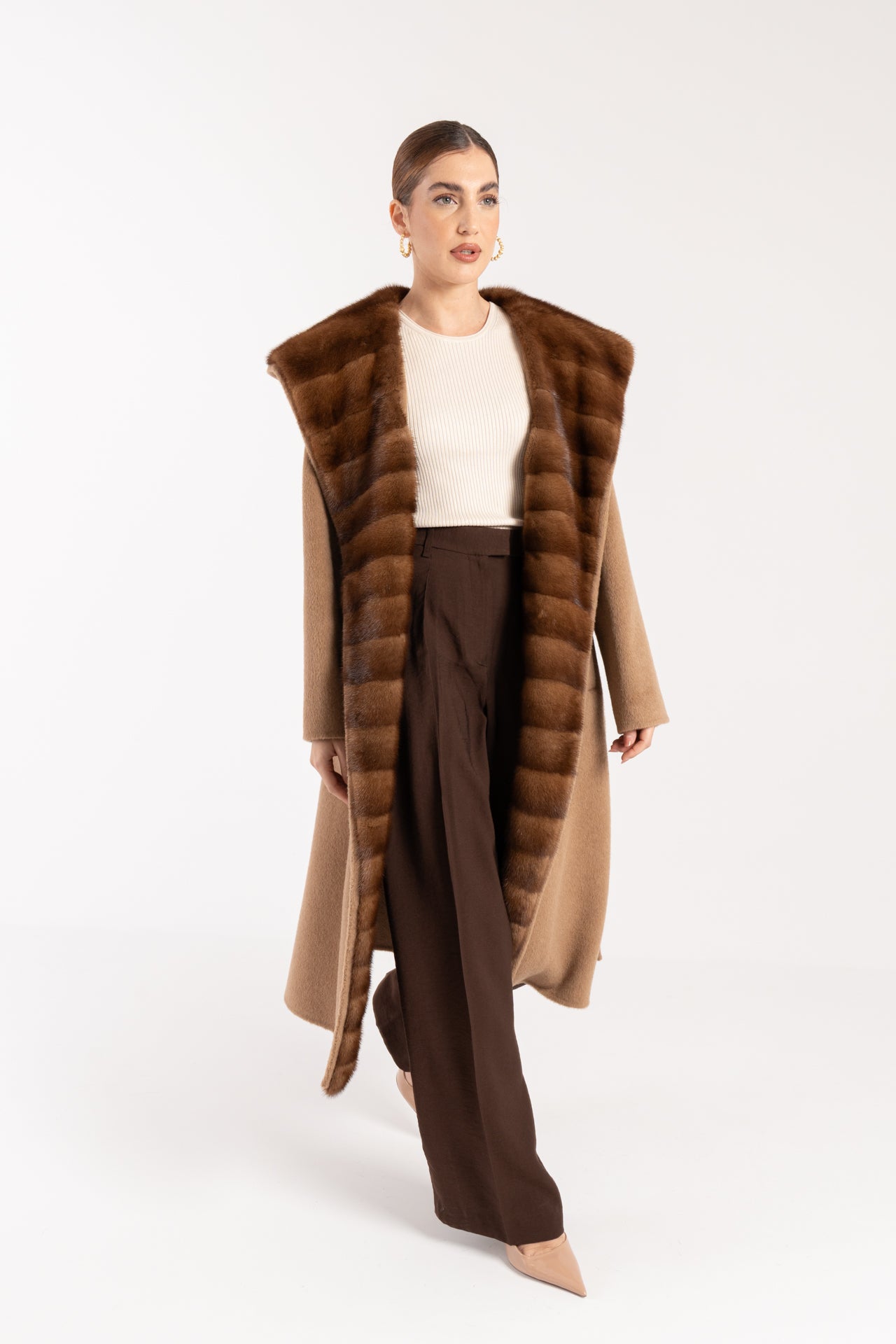 Cappotto con visone