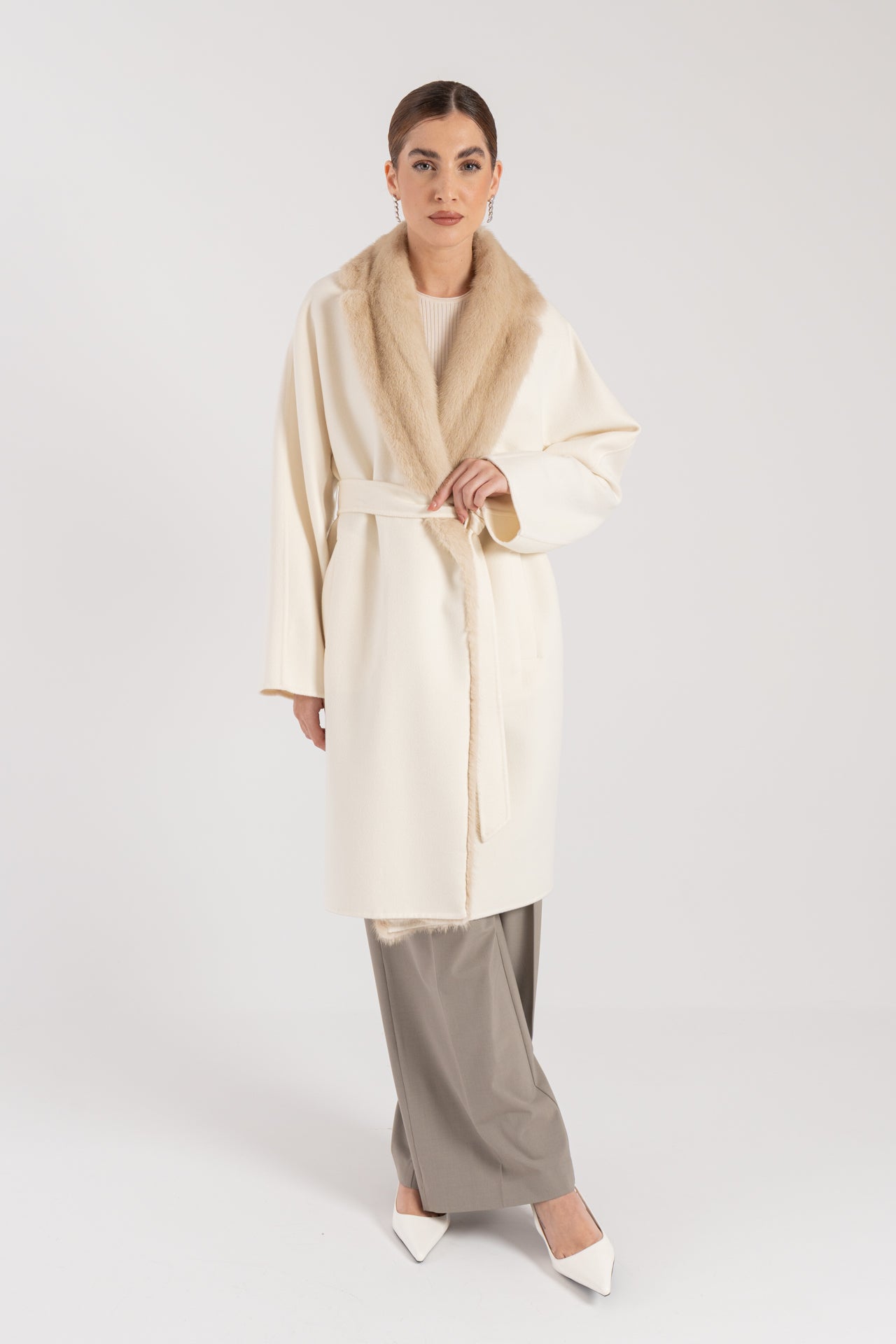 Cappotto con visone