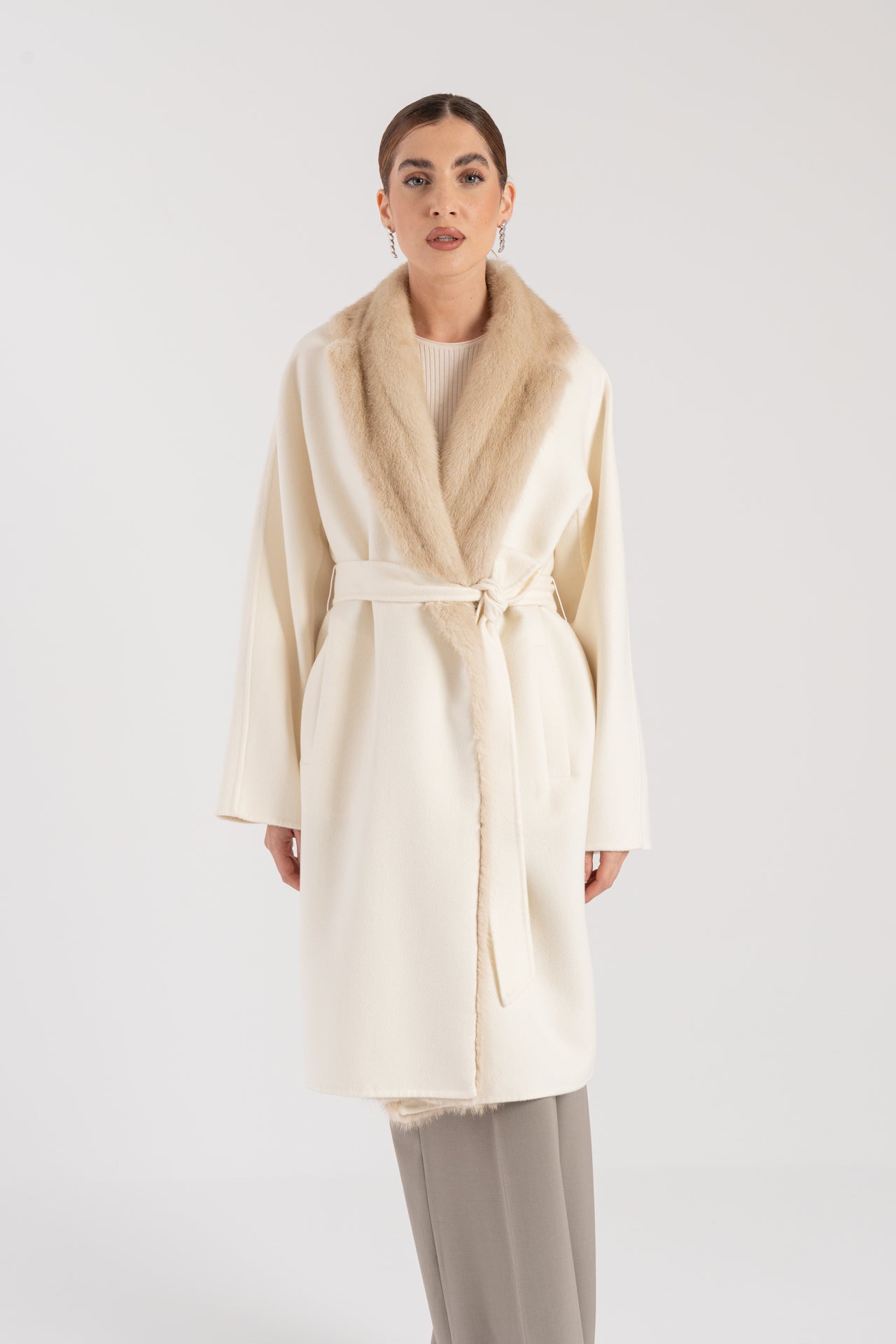 Cappotto con visone