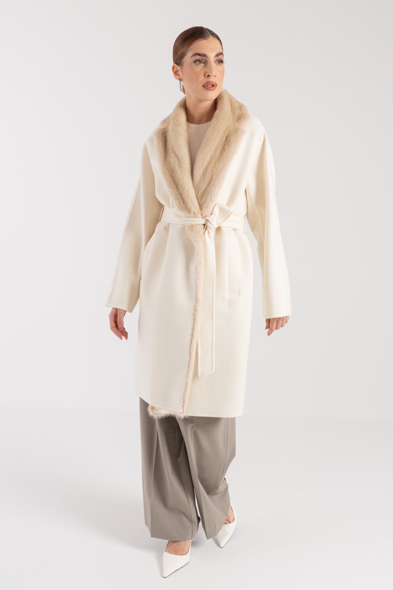 Cappotto con visone