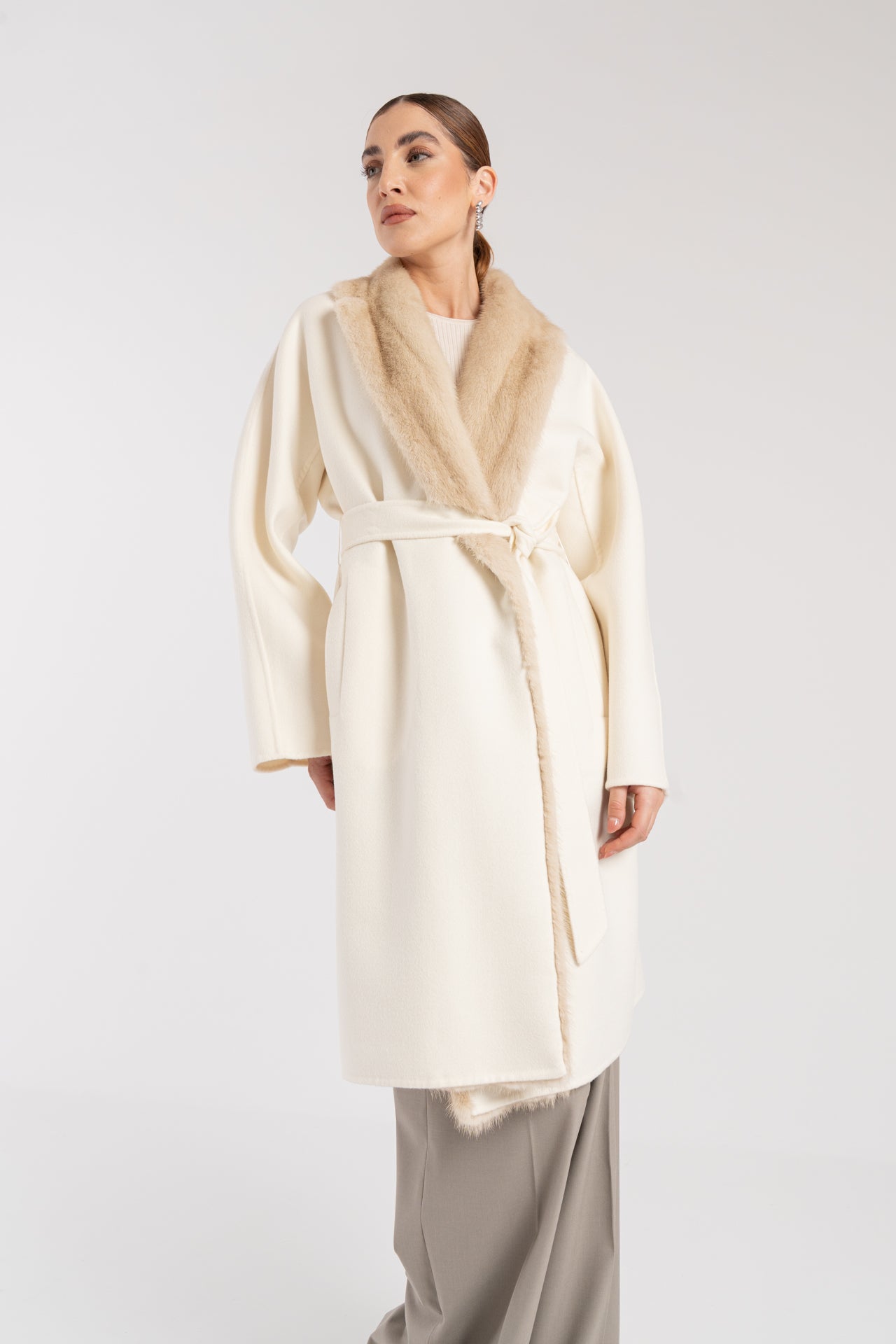 Cappotto con visone