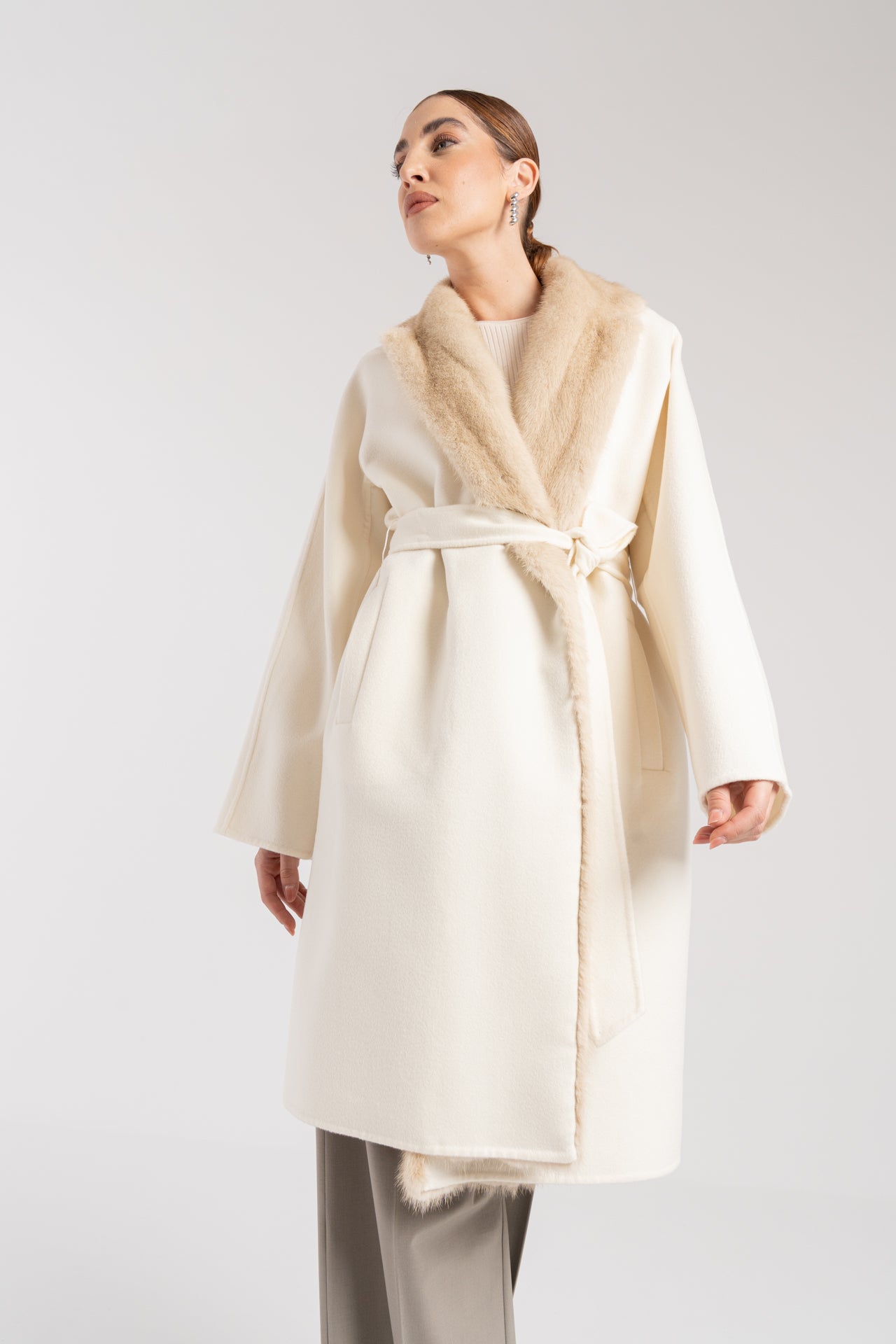 Cappotto con visone