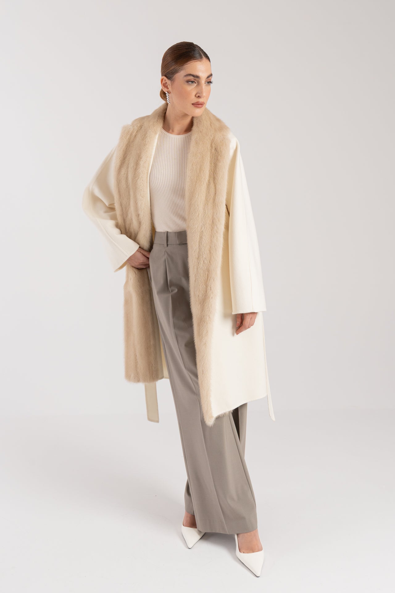 Cappotto con visone