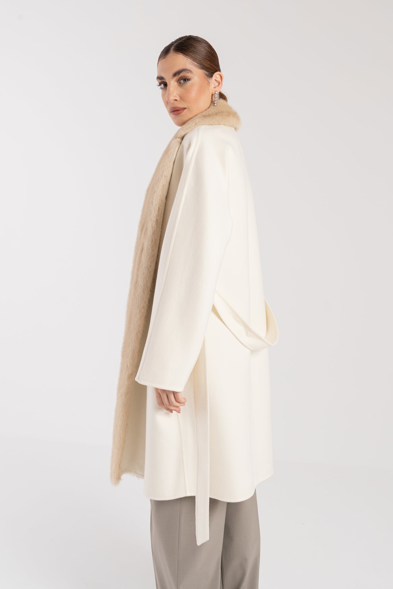 Cappotto con visone