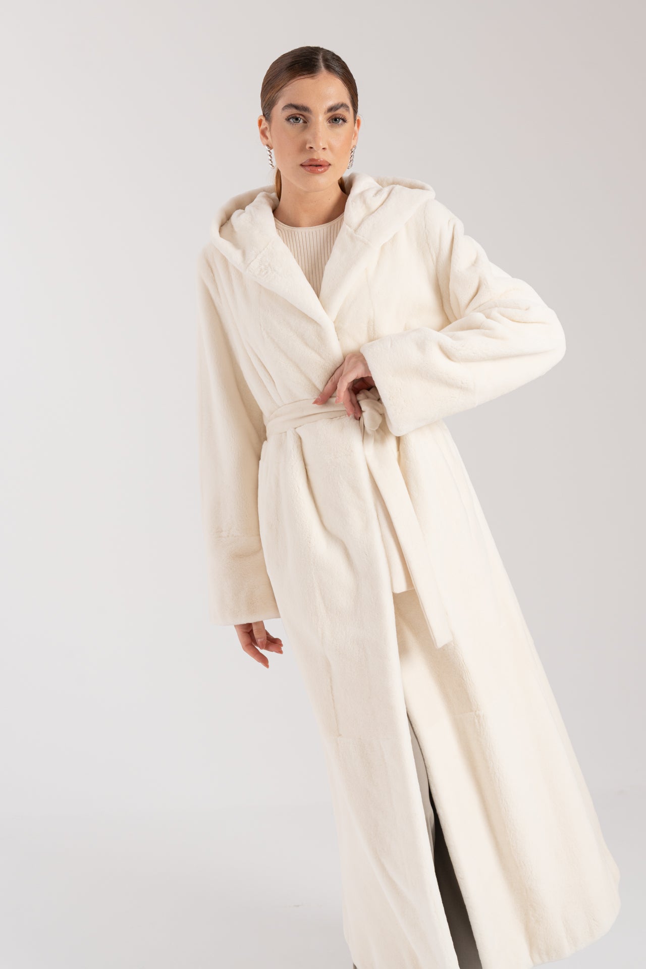 Cappotto in visone epilato