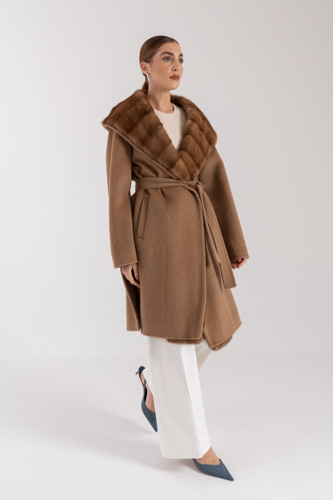 Cappotto con visone