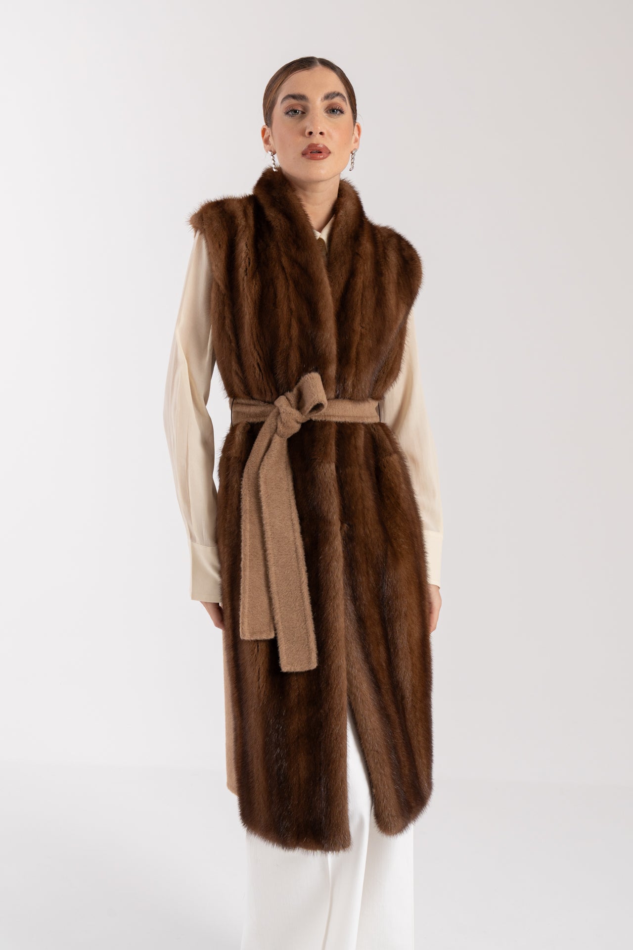 Gilet con Visone